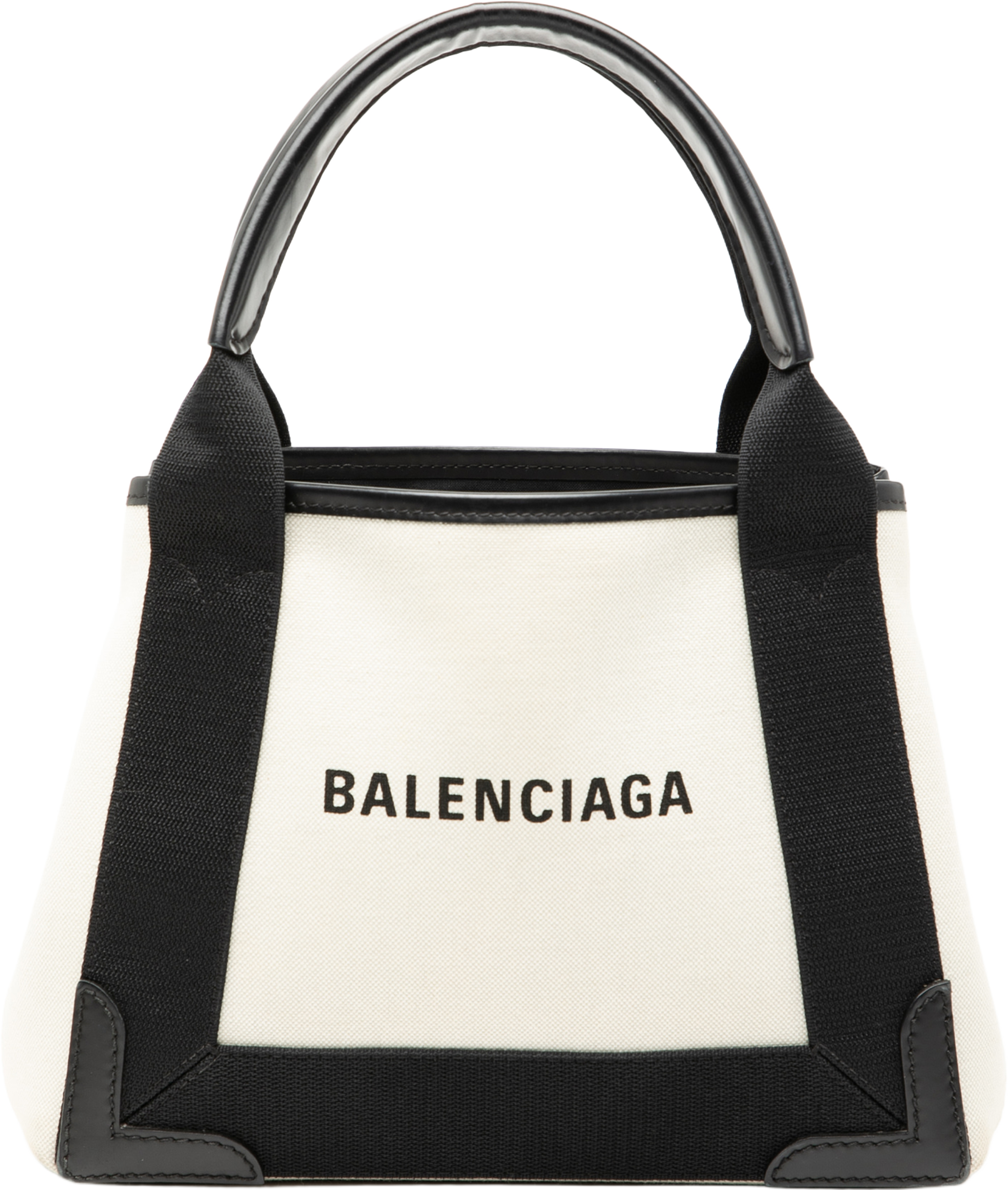 Balenciaga Canvas Navy Cabas Xs, från Luxclusif, i färgen white. Klicka för att öppna bilden i stort format