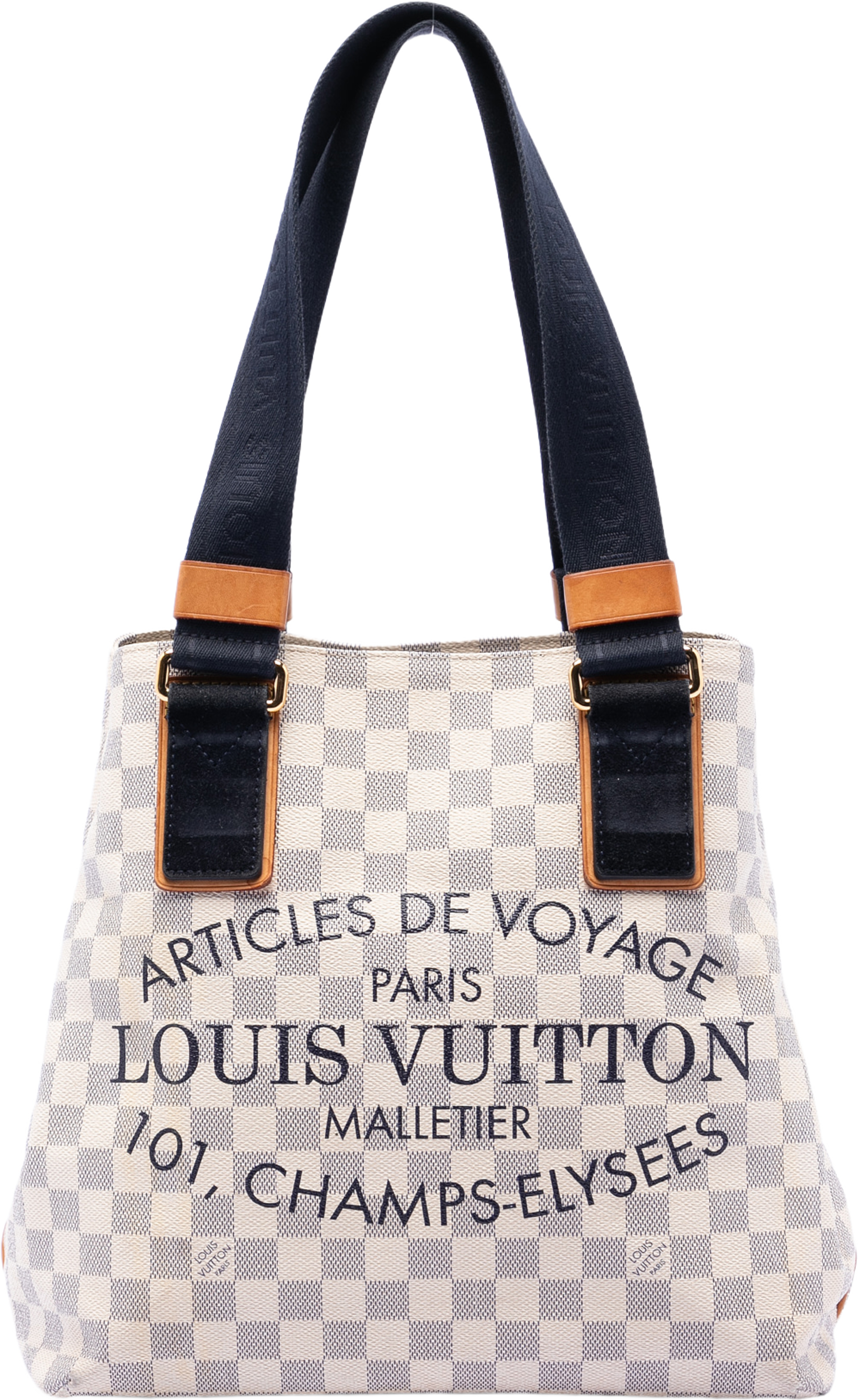 Louis Vuitton Damier Azur Beach Cabas Pm, från Luxclusif, i färgen white. Klicka för att öppna bilden i stort format