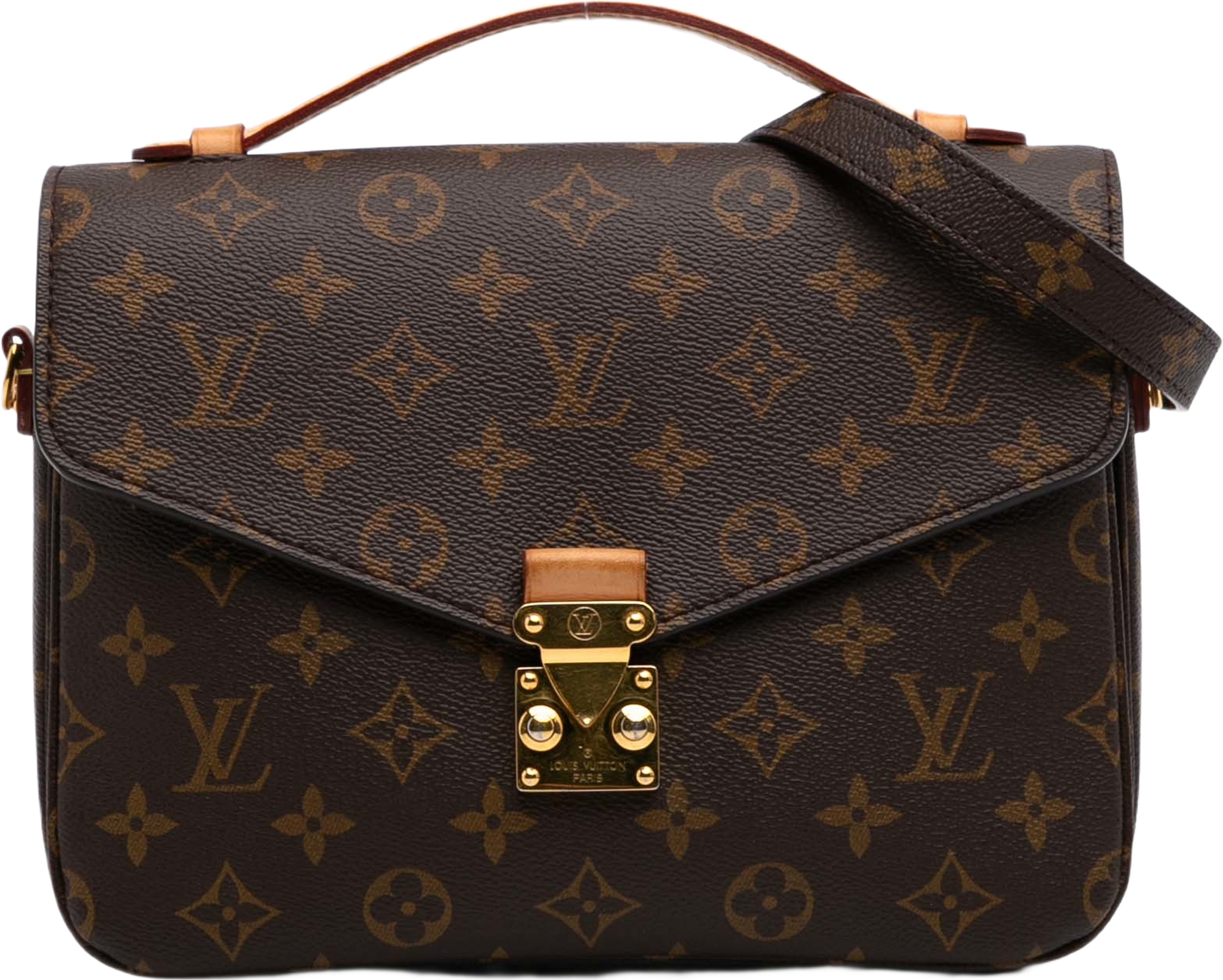 Louis Vuitton Monogram Pochette Metis, från Luxclusif, i färgen brown. Klicka för att öppna bilden i stort format