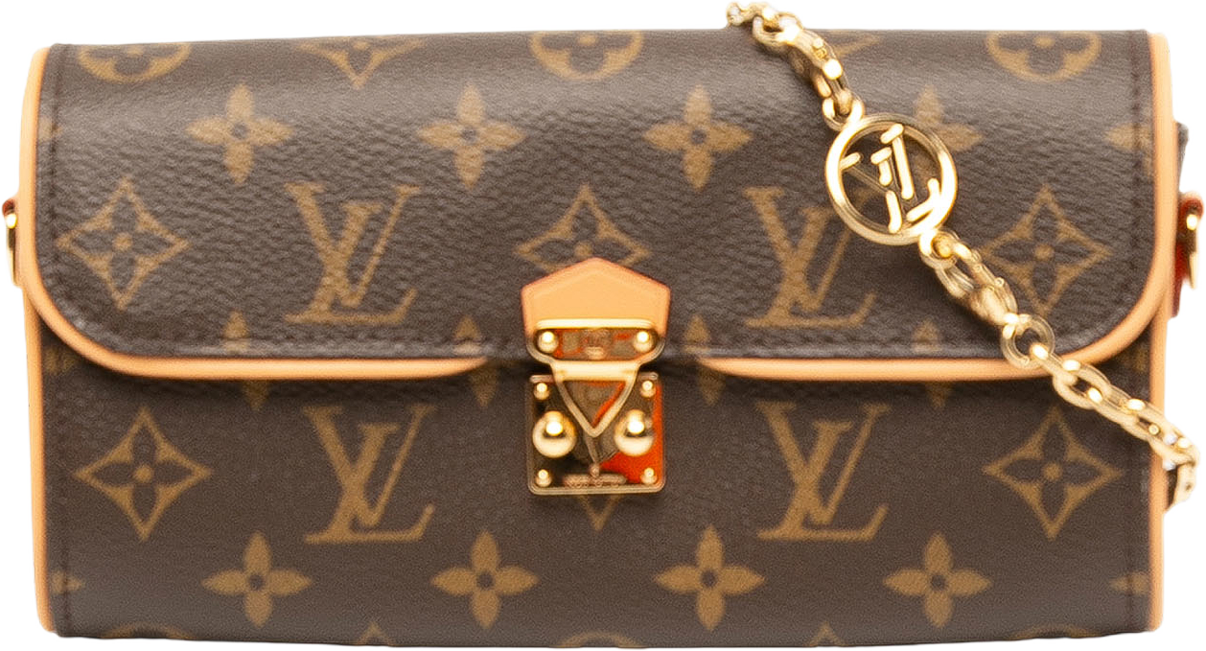 Louis Vuitton Monogram Pochette Camille, från Luxclusif, i färgen brun. Klicka för att öppna bilden i stort format