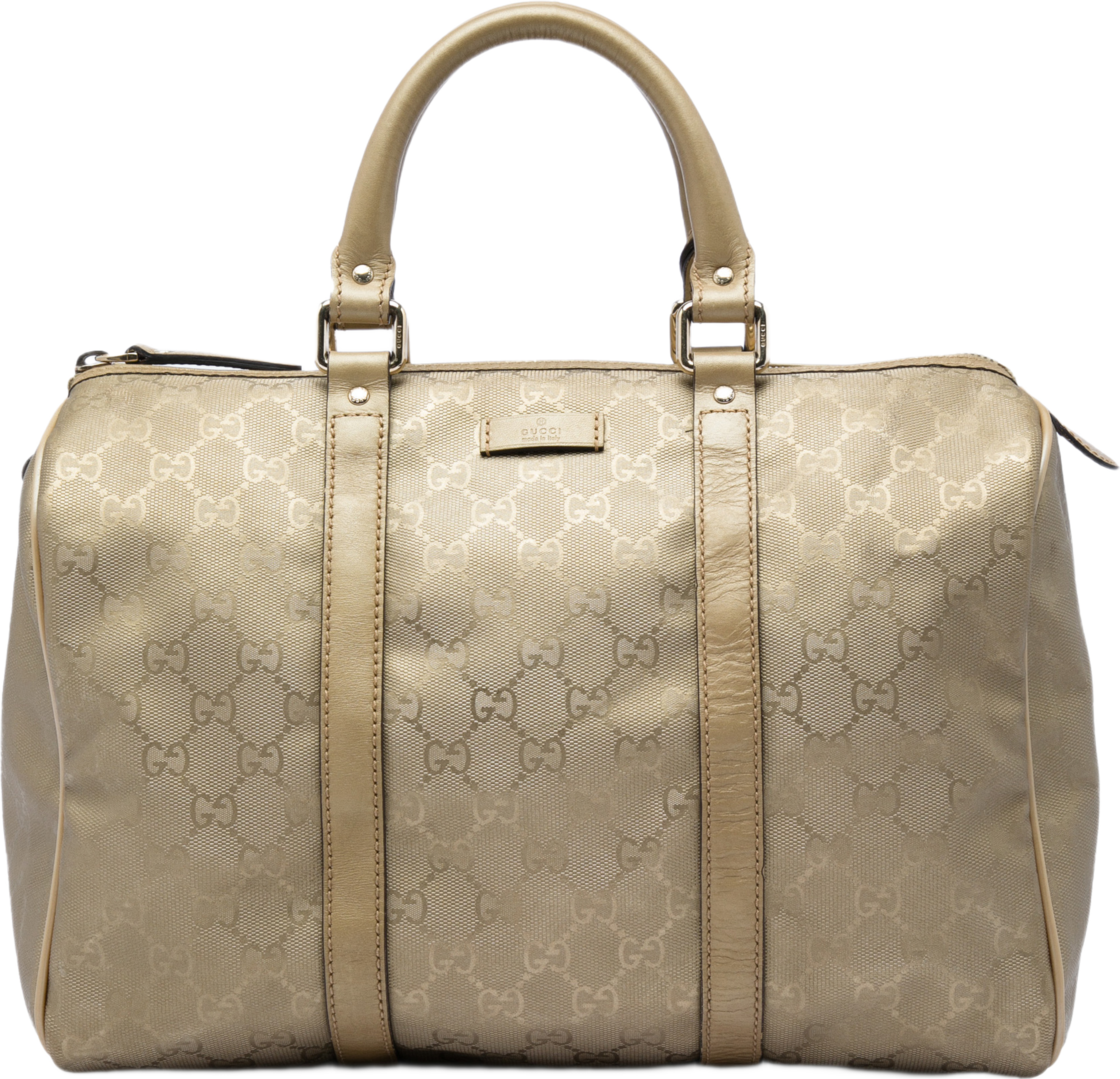 Gucci Medium Gg Imprime Joy Boston Bag, från Luxclusif, i färgen guld. Klicka för att öppna bilden i stort format