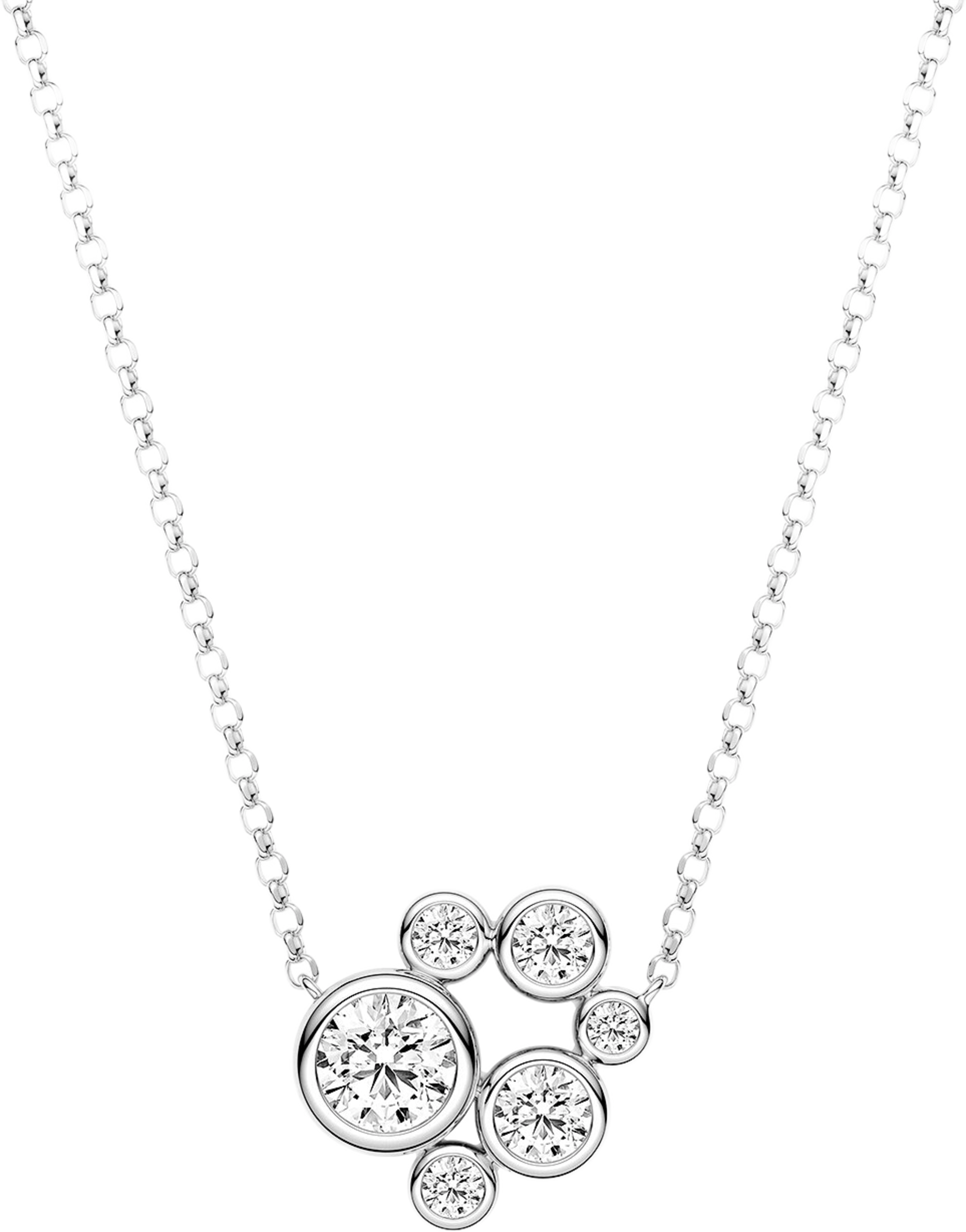 Sardinien Sei Necklace, från Sif Jakobs Jewellery, i färgen silver. Klicka för att öppna bilden i stort format