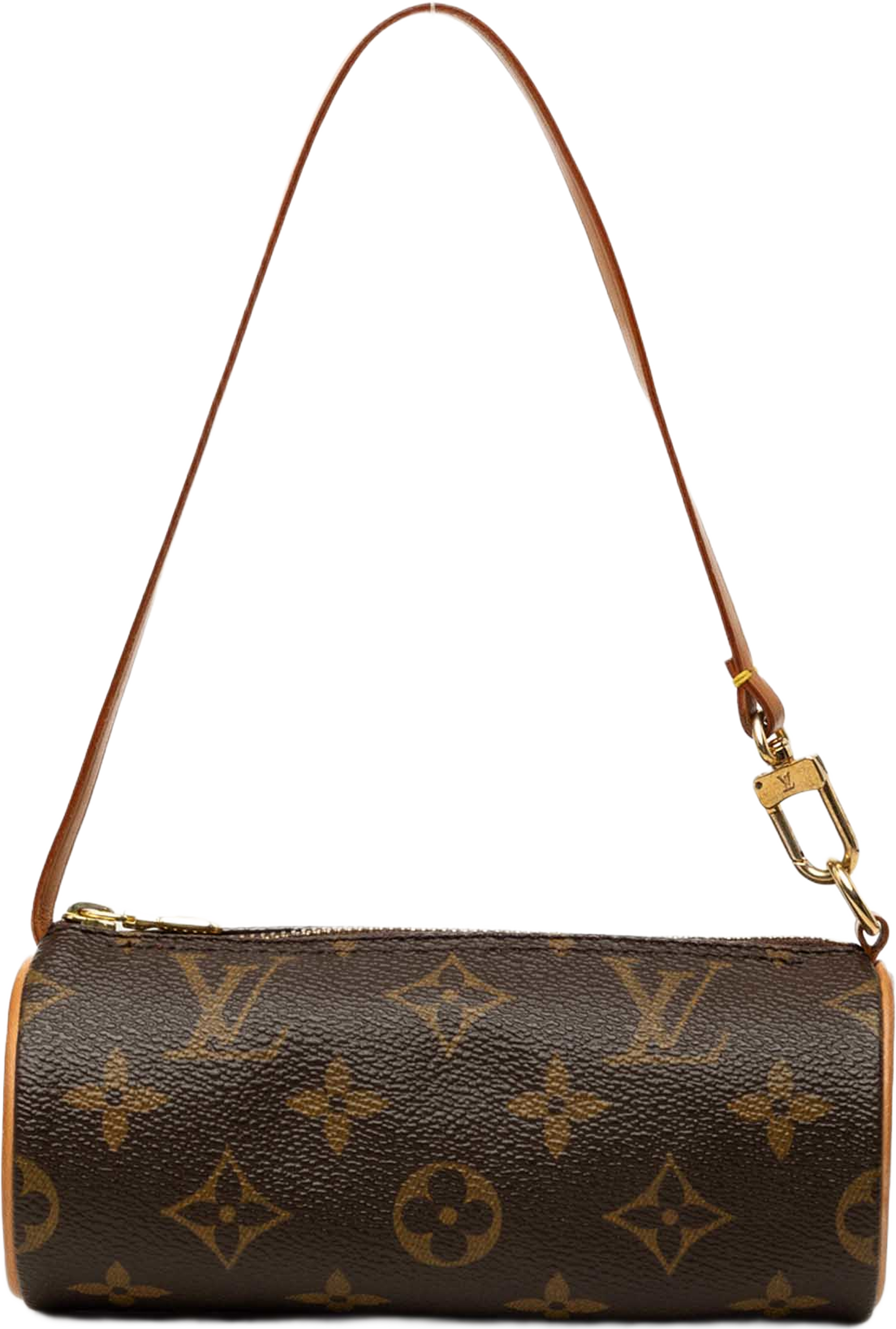 Louis Vuitton Monogram Papillon Pochette, från Luxclusif, i färgen brun. Klicka för att öppna bilden i stort format