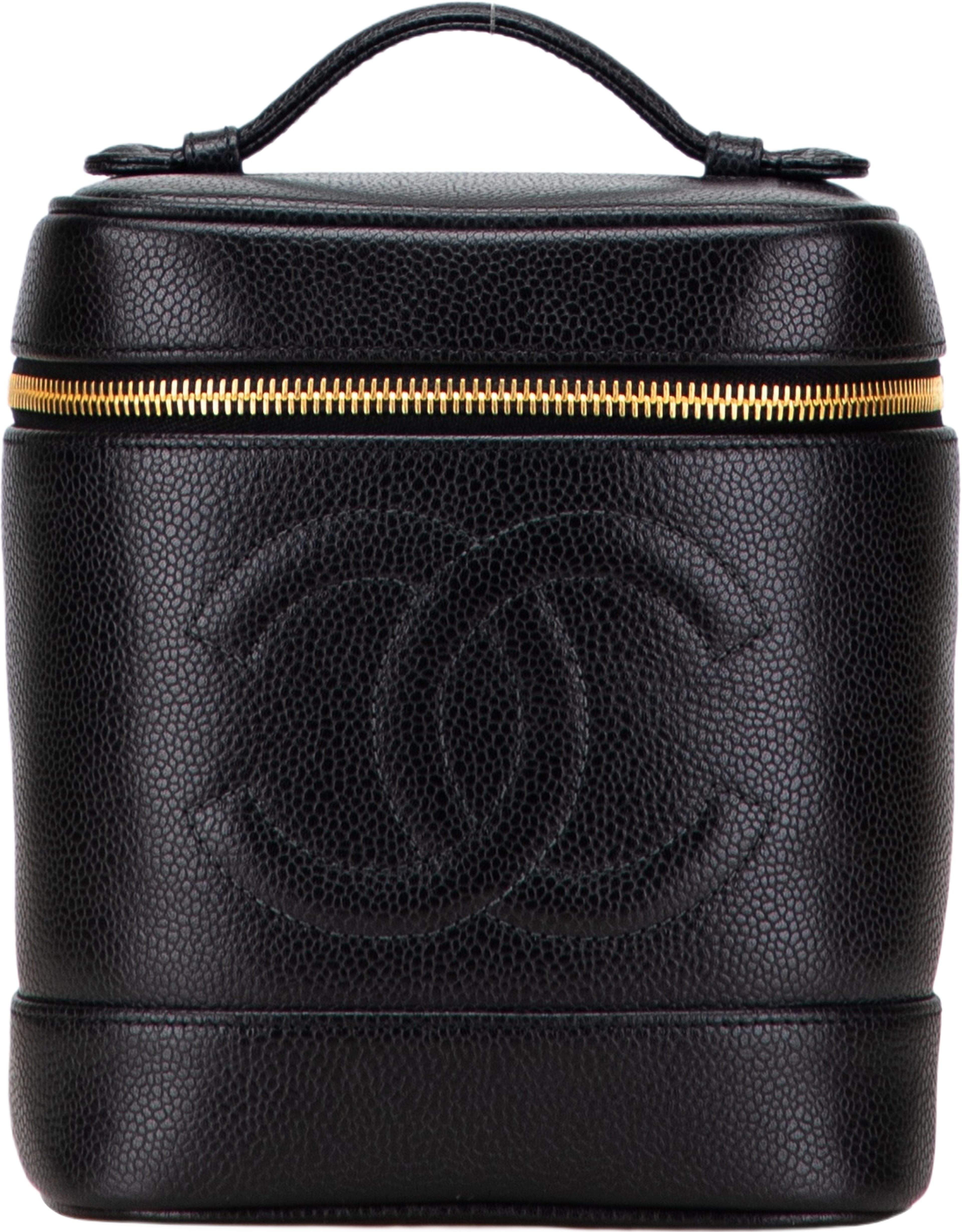 Chanel Cc Caviar Vanity Case, från Luxclusif, i färgen black. Klicka för att öppna bilden i stort format
