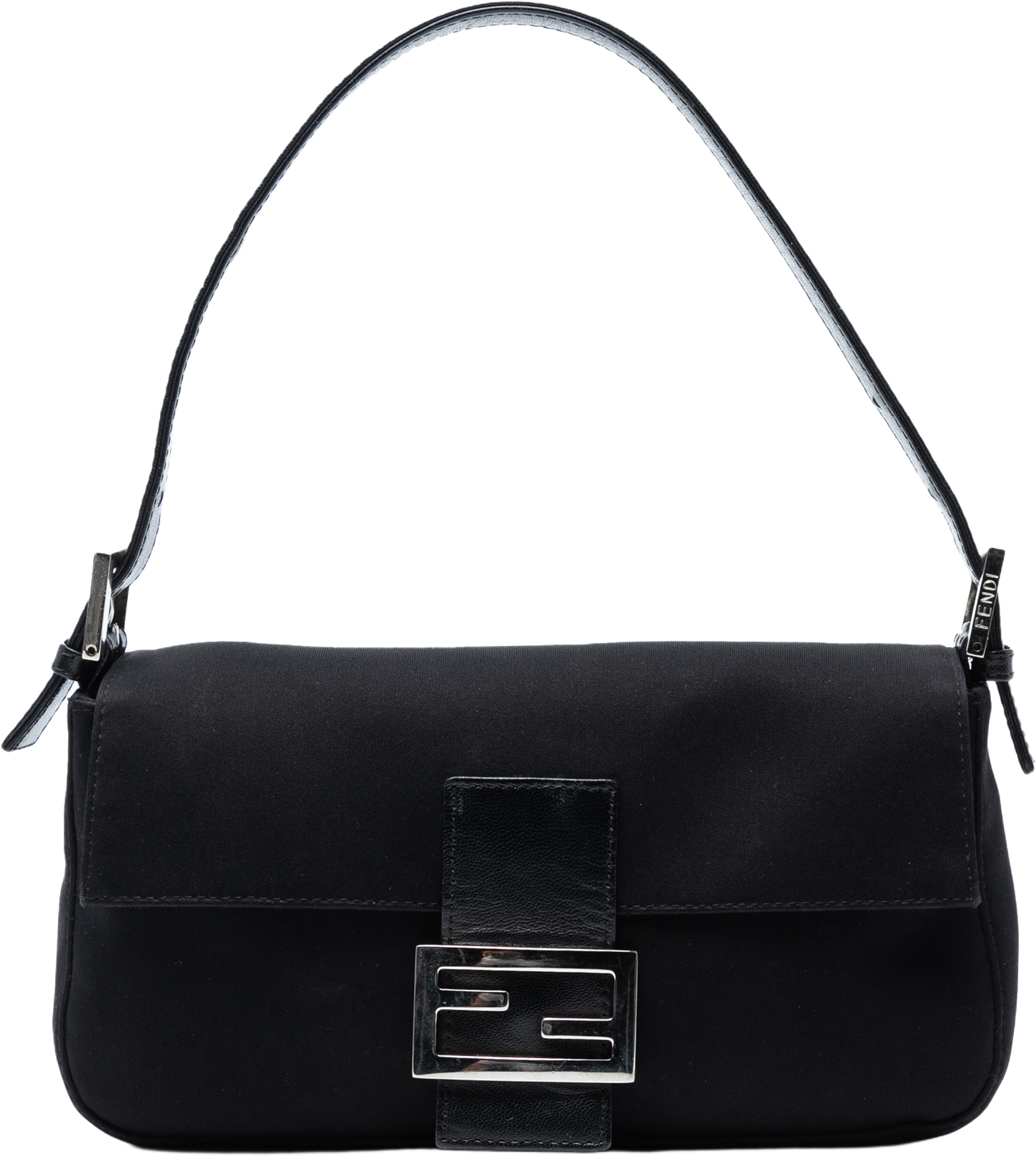 Fendi Neoprene Baguette, från Luxclusif, i färgen black. Klicka för att öppna bilden i stort format