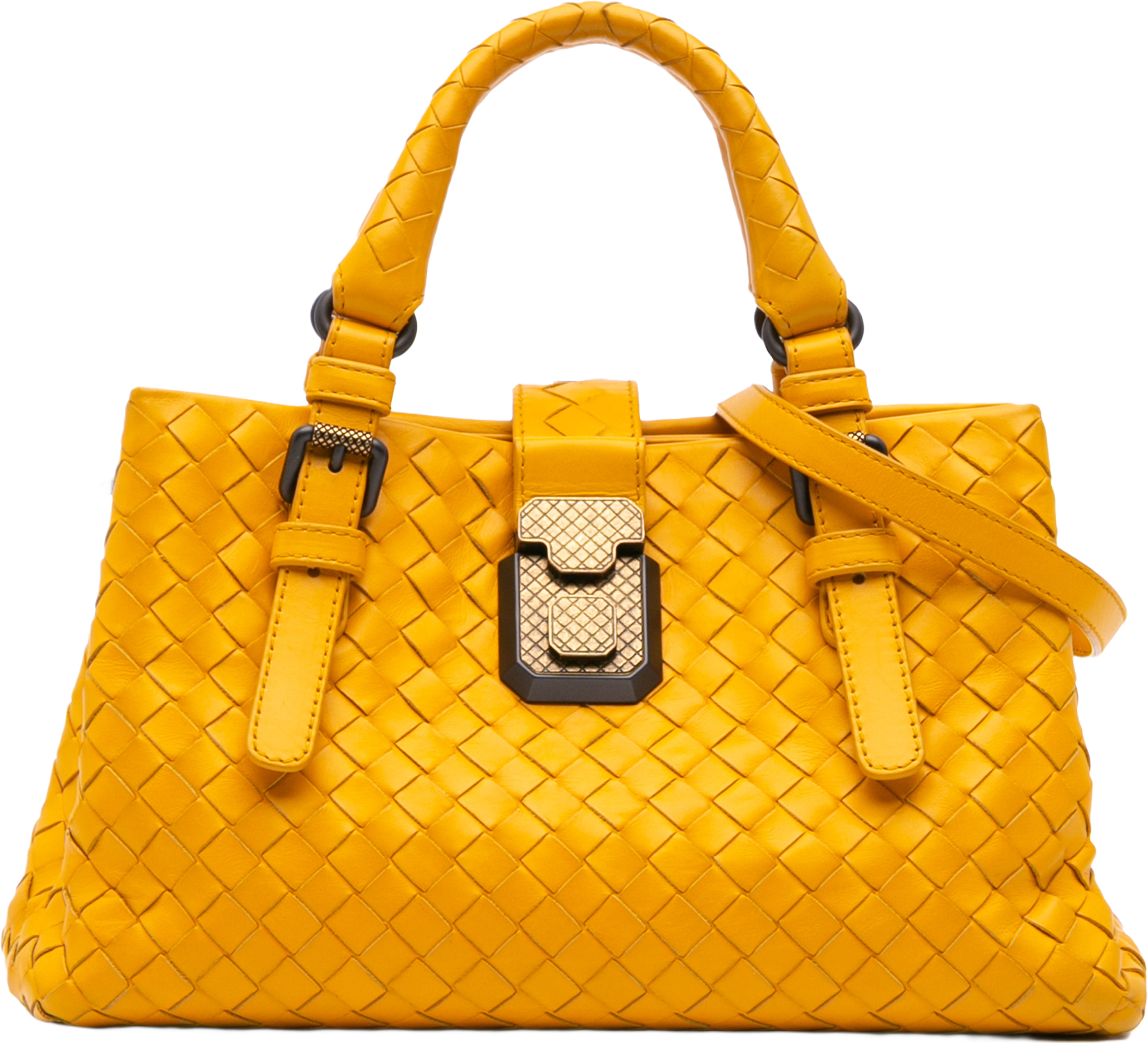Bottega Veneta Mini Nappa Intrecciato Roma Satchel