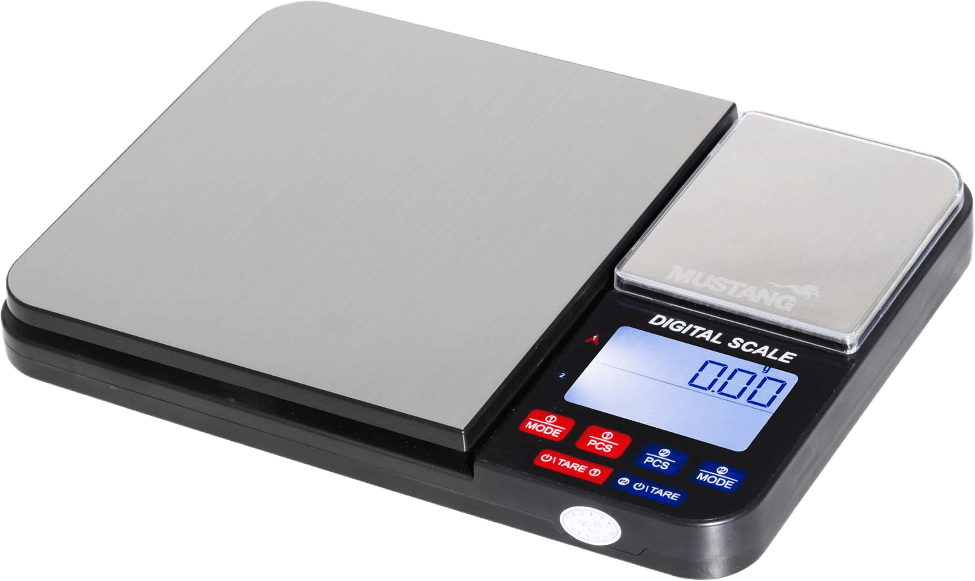 Pizzavåg Digital, från Mustang, i färgen silver. Klicka för att öppna bilden i stort format