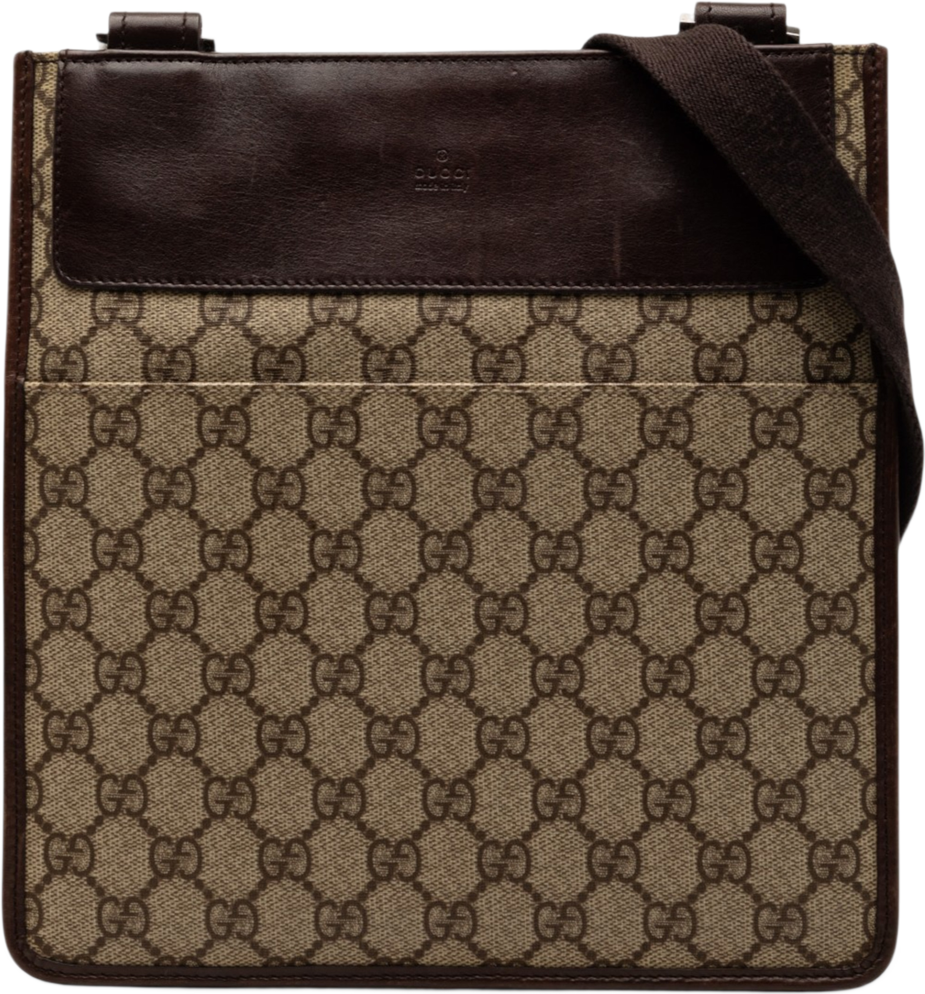 Gucci Gg Supreme Crossbody, från Luxclusif, i färgen beige. Klicka för att öppna bilden i stort format