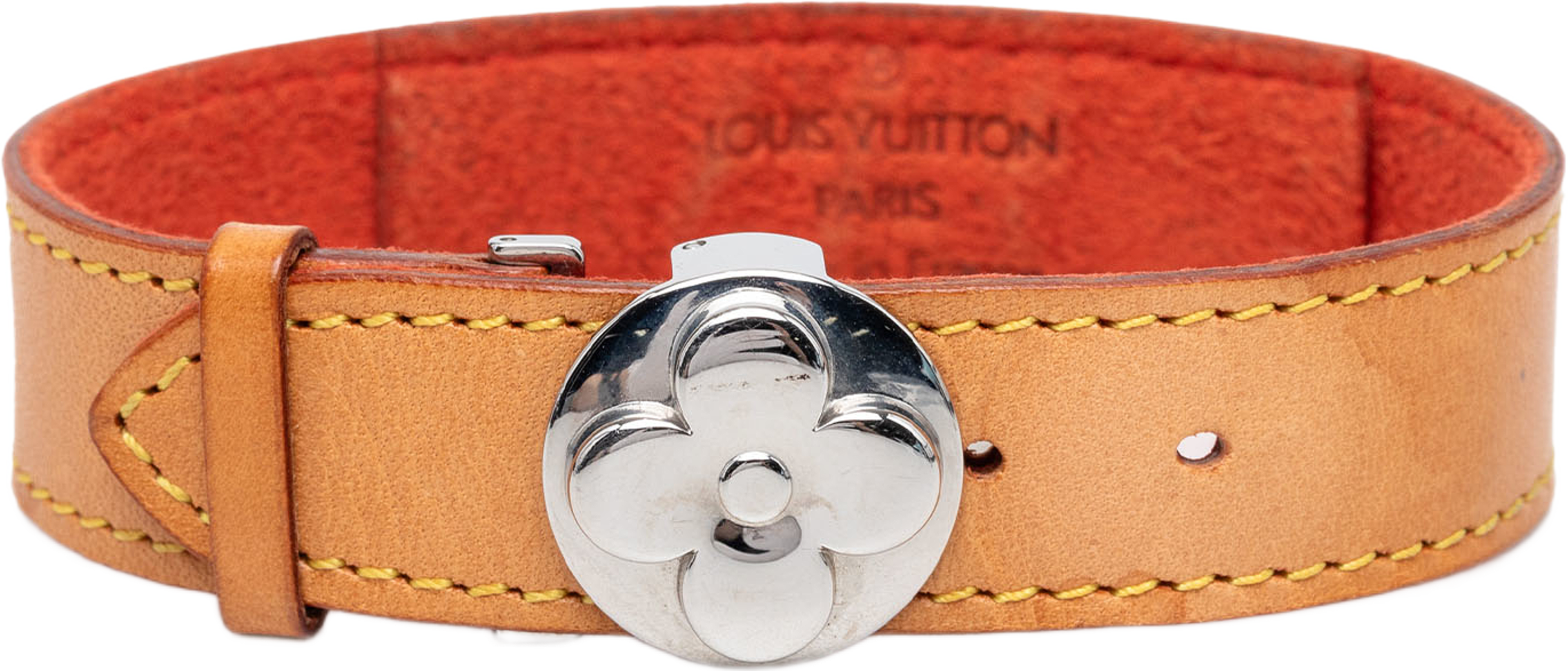 Louis Vuitton Vachetta Monogram Wish Bracelet, från Luxclusif, i färgen brown. Klicka för att öppna bilden i stort format