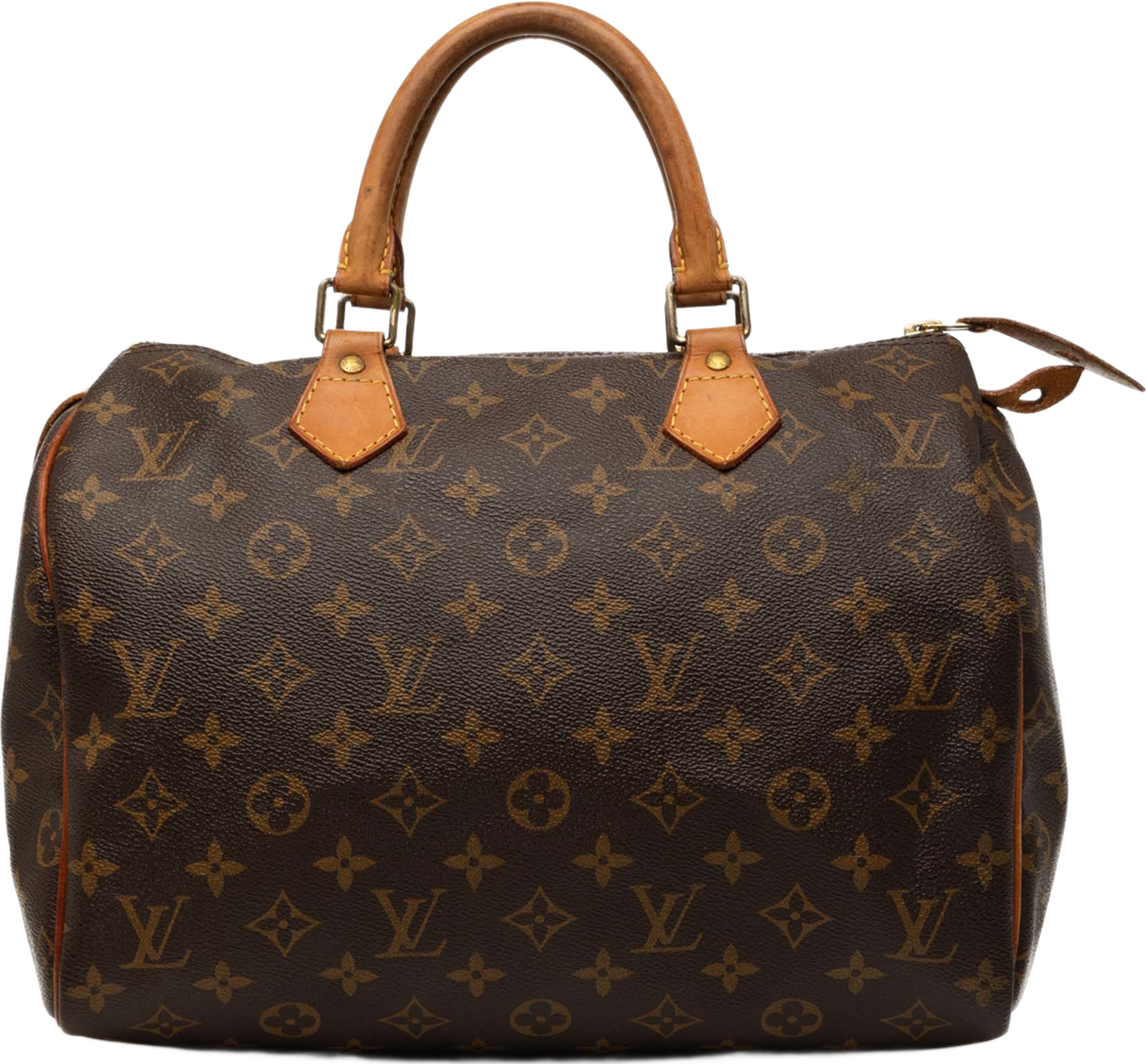 Louis Vuitton Monogram Speedy 30, från Luxclusif, i färgen brun. Klicka för att öppna bilden i stort format