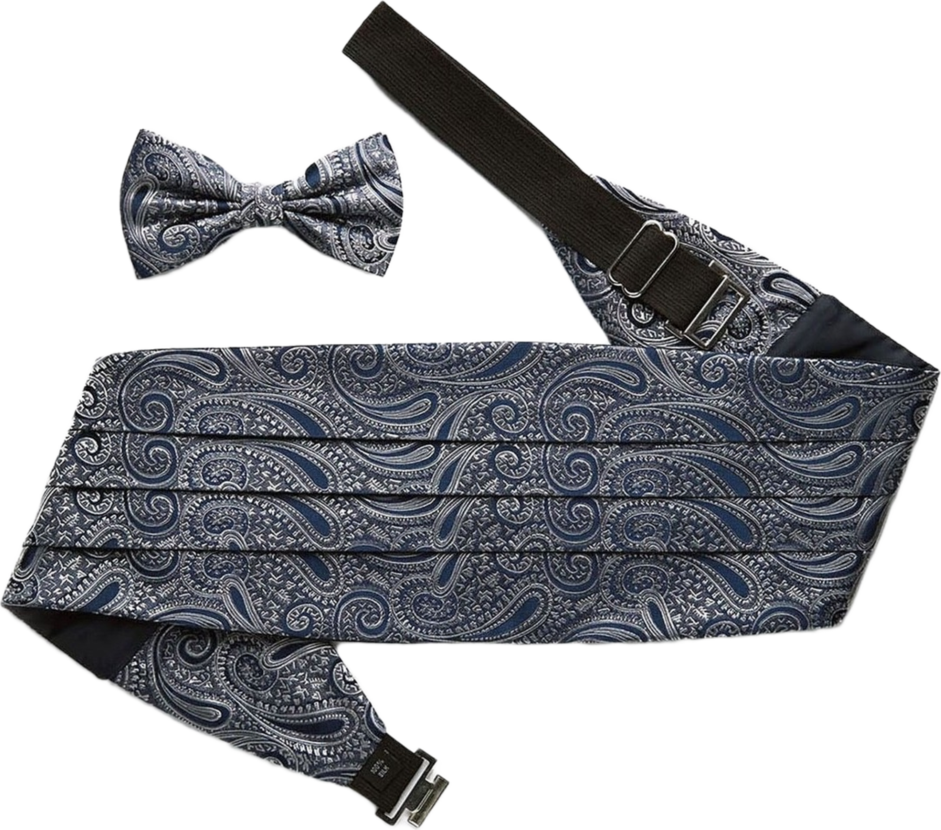 Paisley Cummerbund, från John Henric, i färgen blue. Klicka för att öppna bilden i stort format