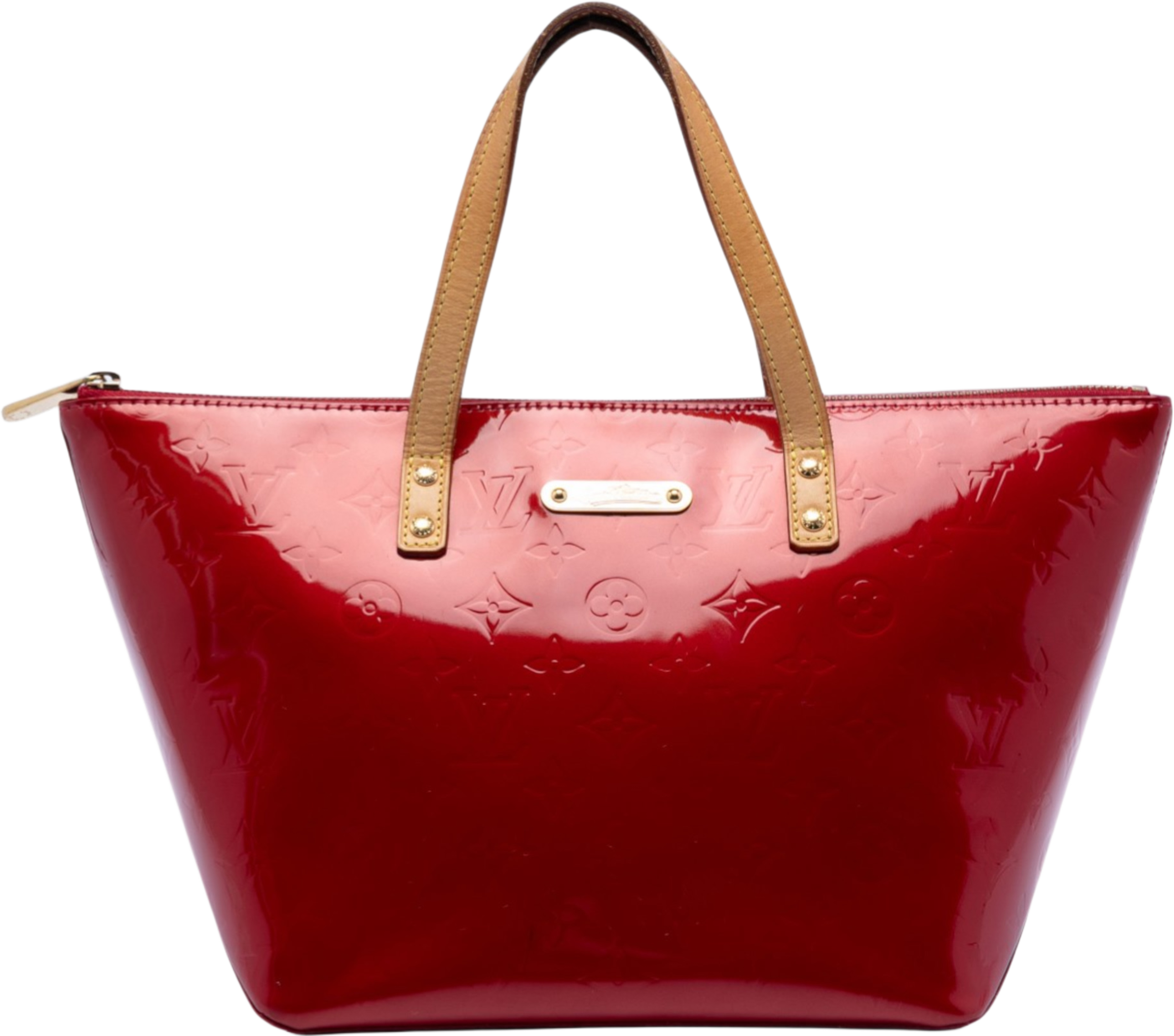 Louis Vuitton Monogram Vernis Bellevue Pm, från Luxclusif, i färgen red. Klicka för att öppna bilden i stort format