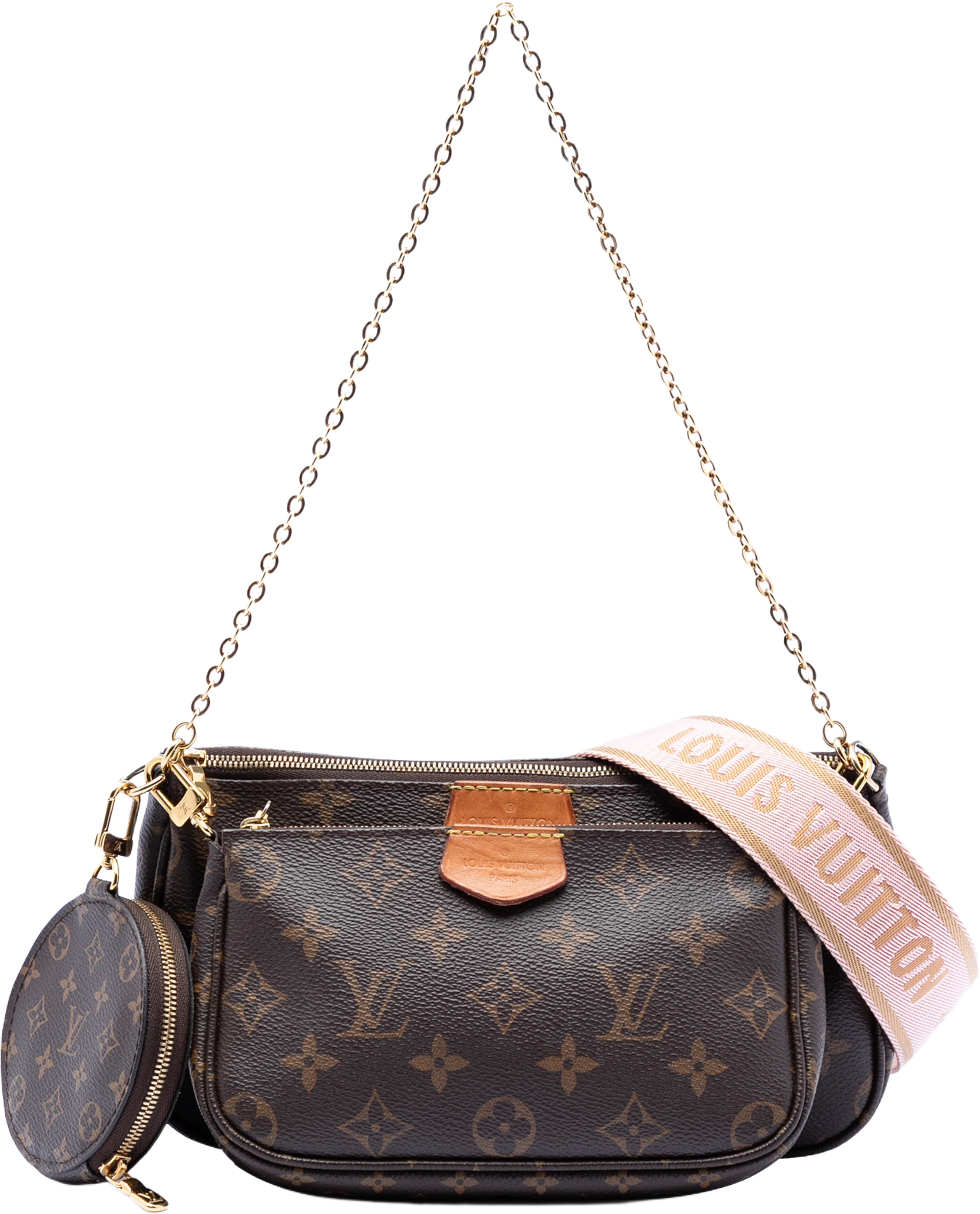 Louis Vuitton Monogram Multi Pochette Accessoires, från Luxclusif, i färgen brown. Klicka för att öppna bilden i stort format