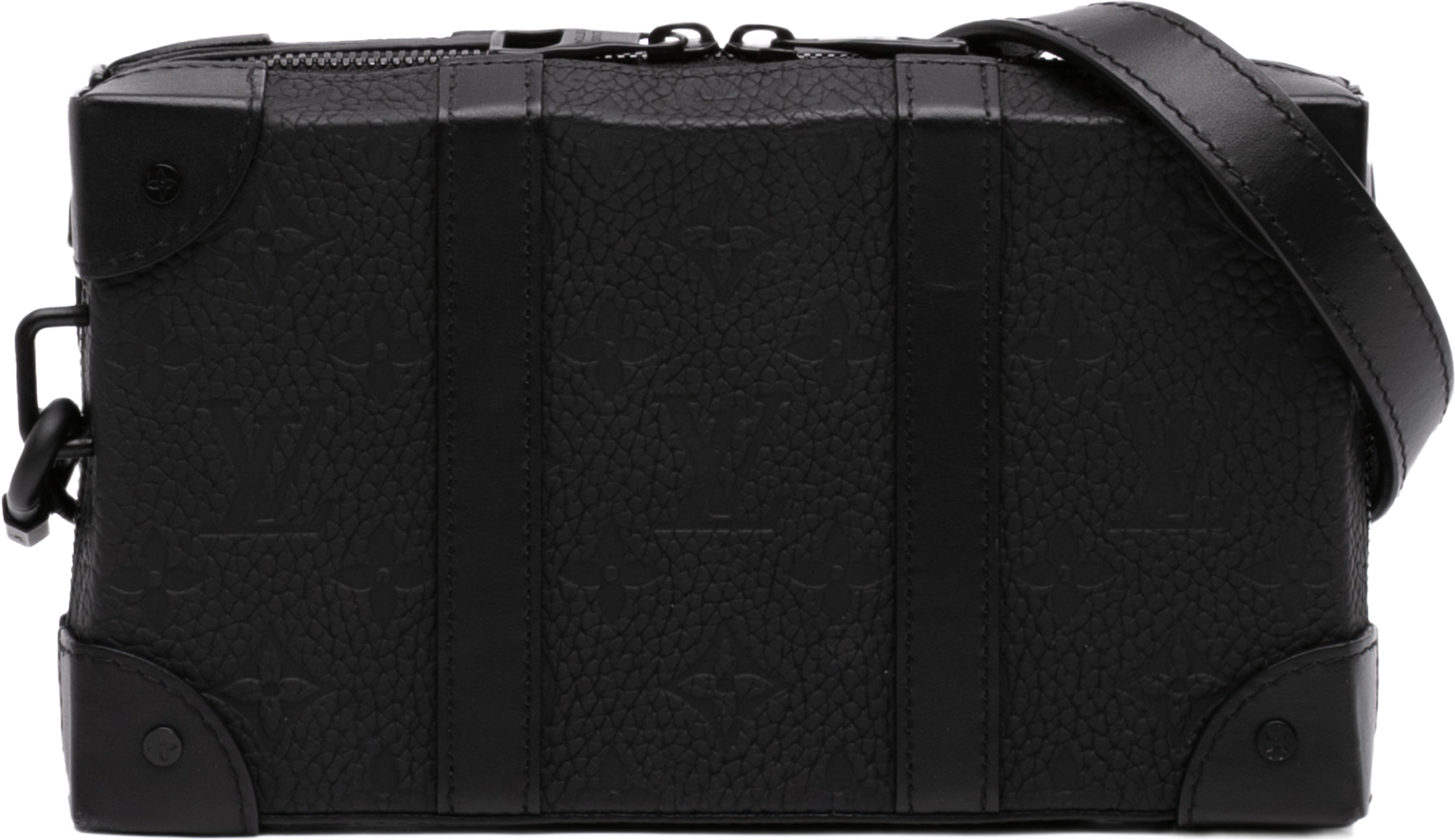 Louis Vuitton Monogram Taurillon Soft Trunk Wallet, från Luxclusif, i färgen svart. Klicka för att öppna bilden i stort format