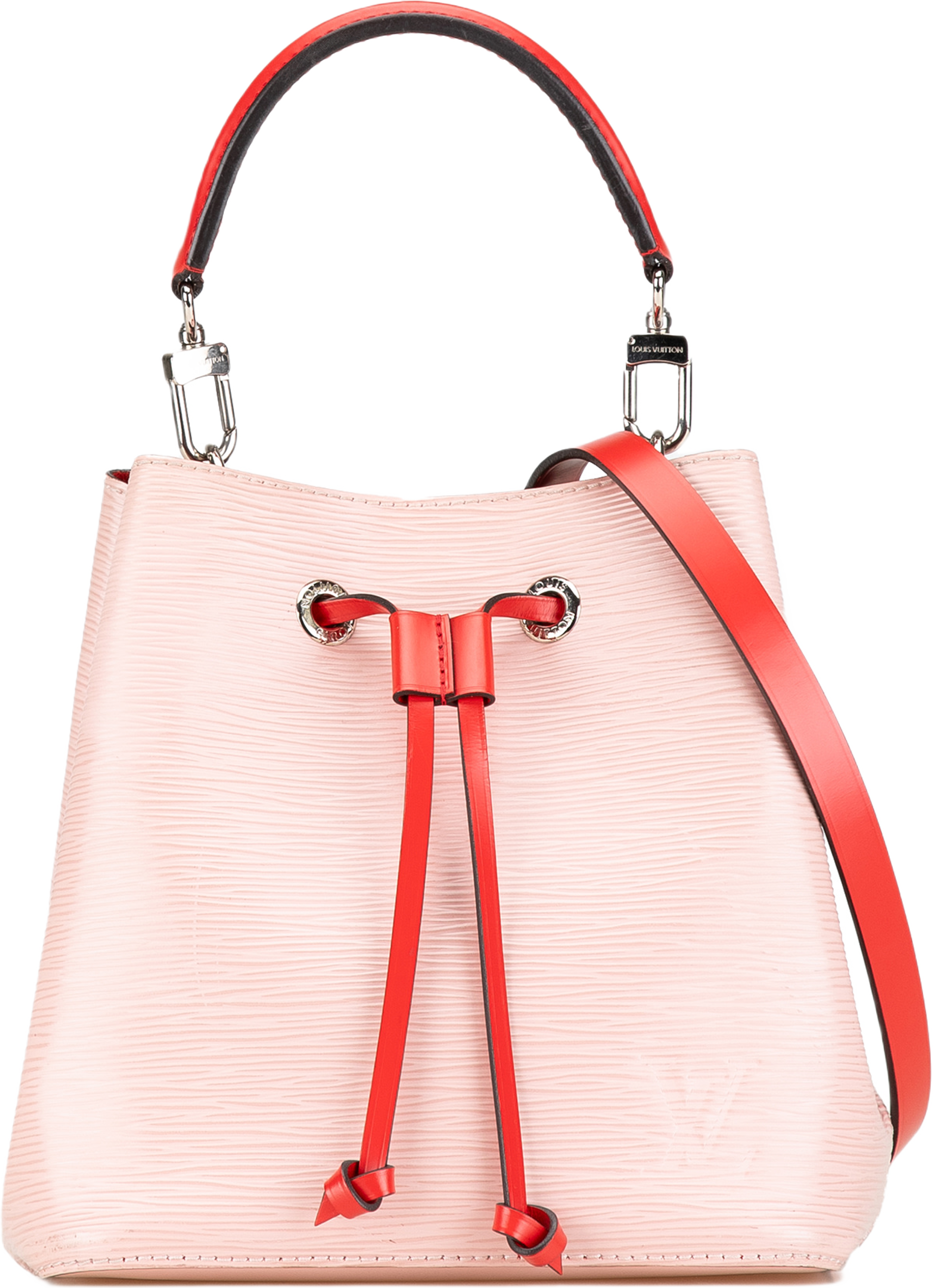 Louis Vuitton Epi Neonoe Bb, från Luxclusif, i färgen light pink. Klicka för att öppna bilden i stort format