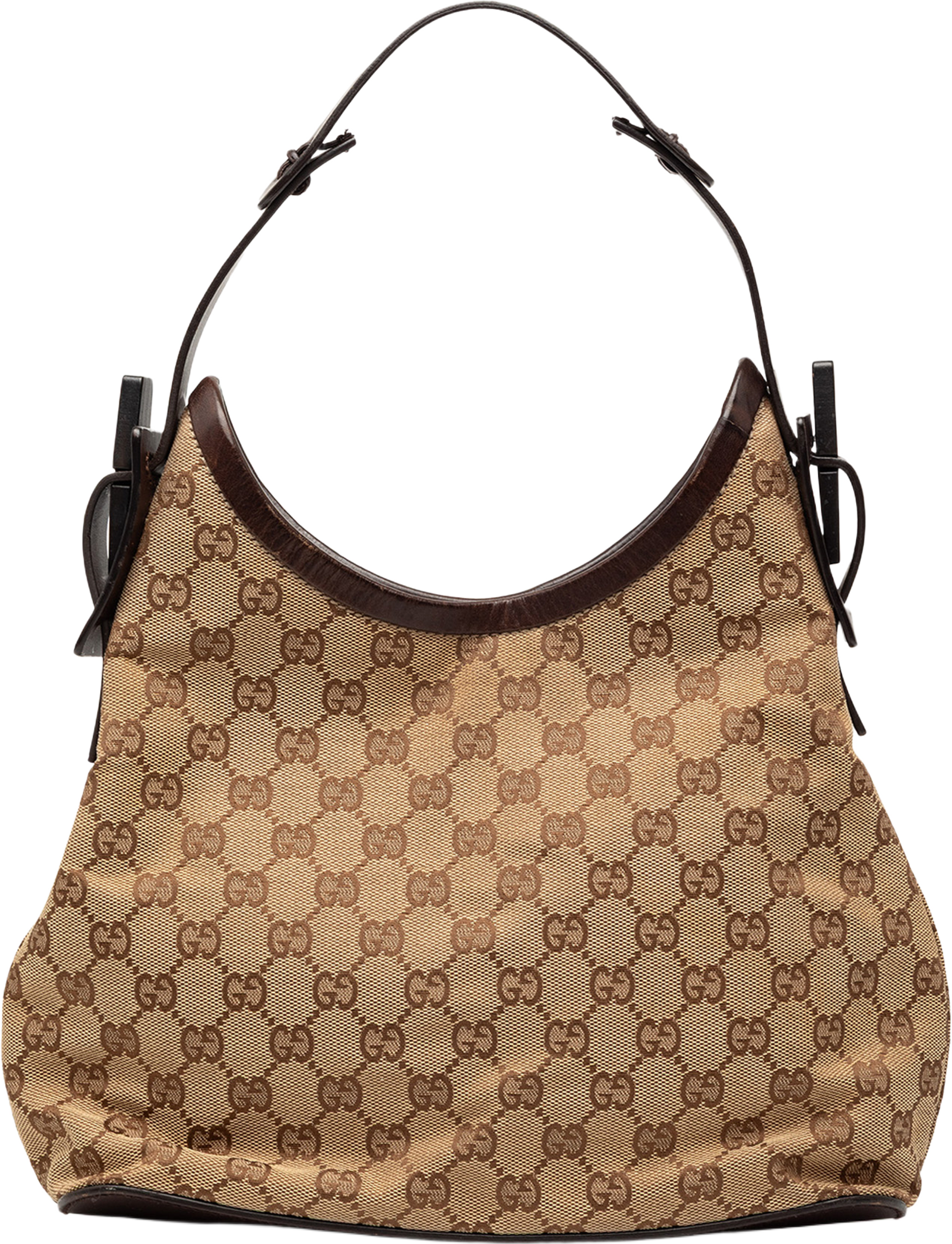 Gucci Gg Canvas Shoulder Bag, från Luxclusif, i färgen beige. Klicka för att öppna bilden i stort format