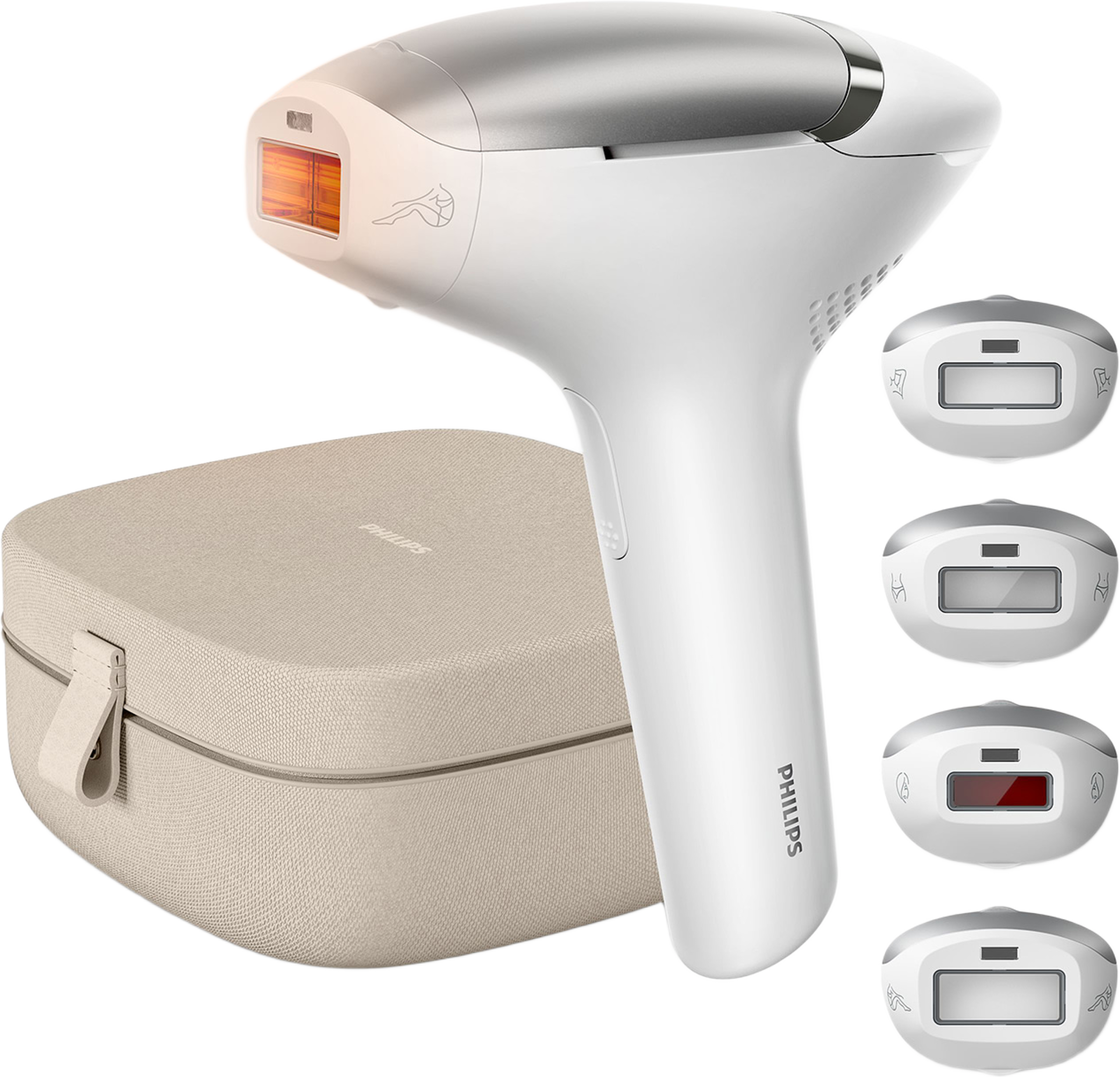 Ipl Lumea 9000-serien Senseiq 4 Munstycken Silver Bri983/00, från Philips, i färgen silver. Klicka för att öppna bilden i stort format