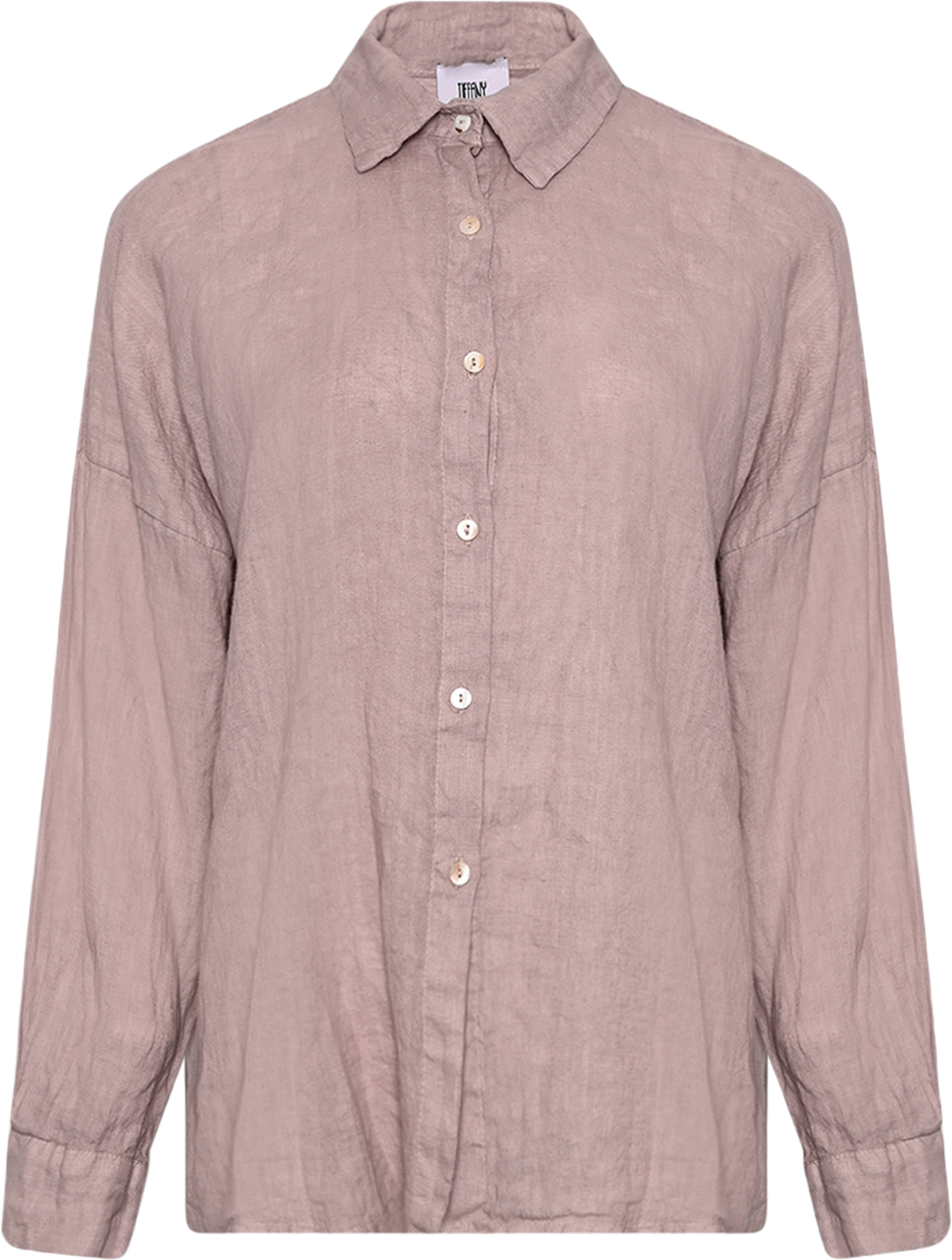 Gia, Shirt, Linen - Dust Lavender