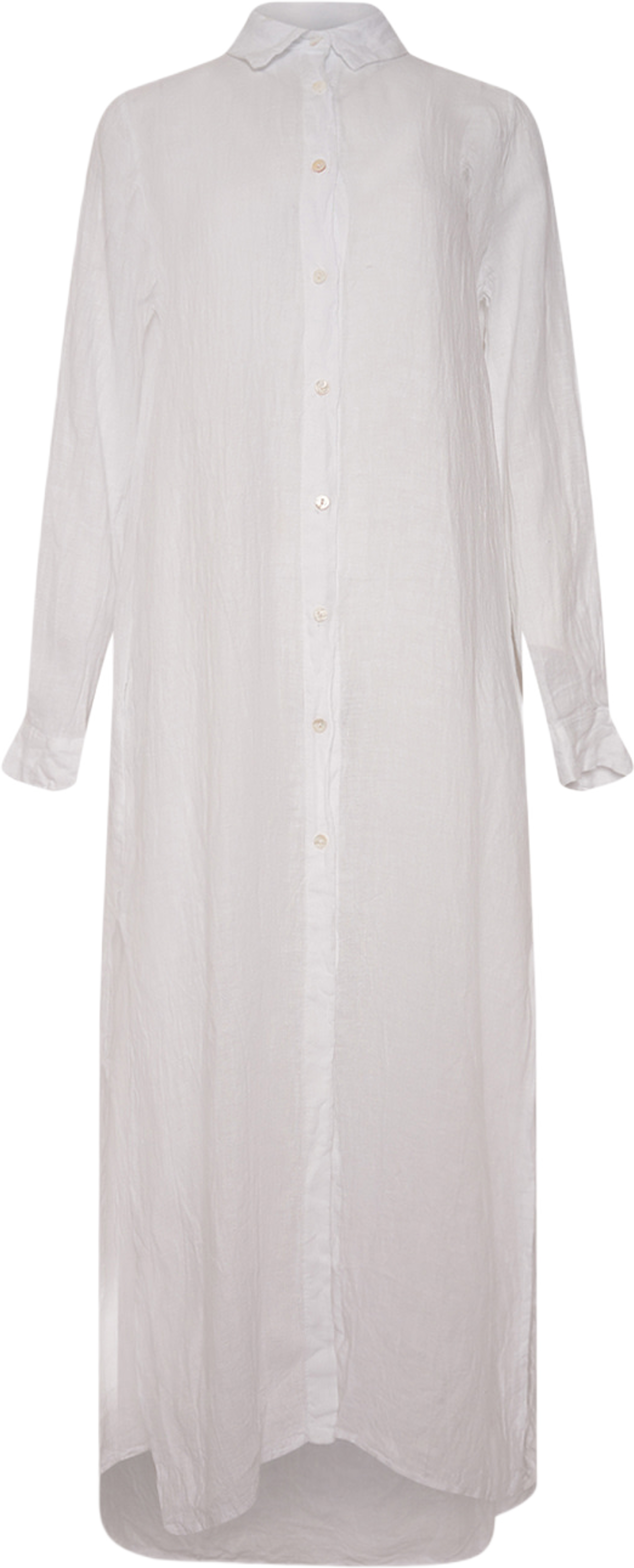 Abbey, Dress, Linen - White