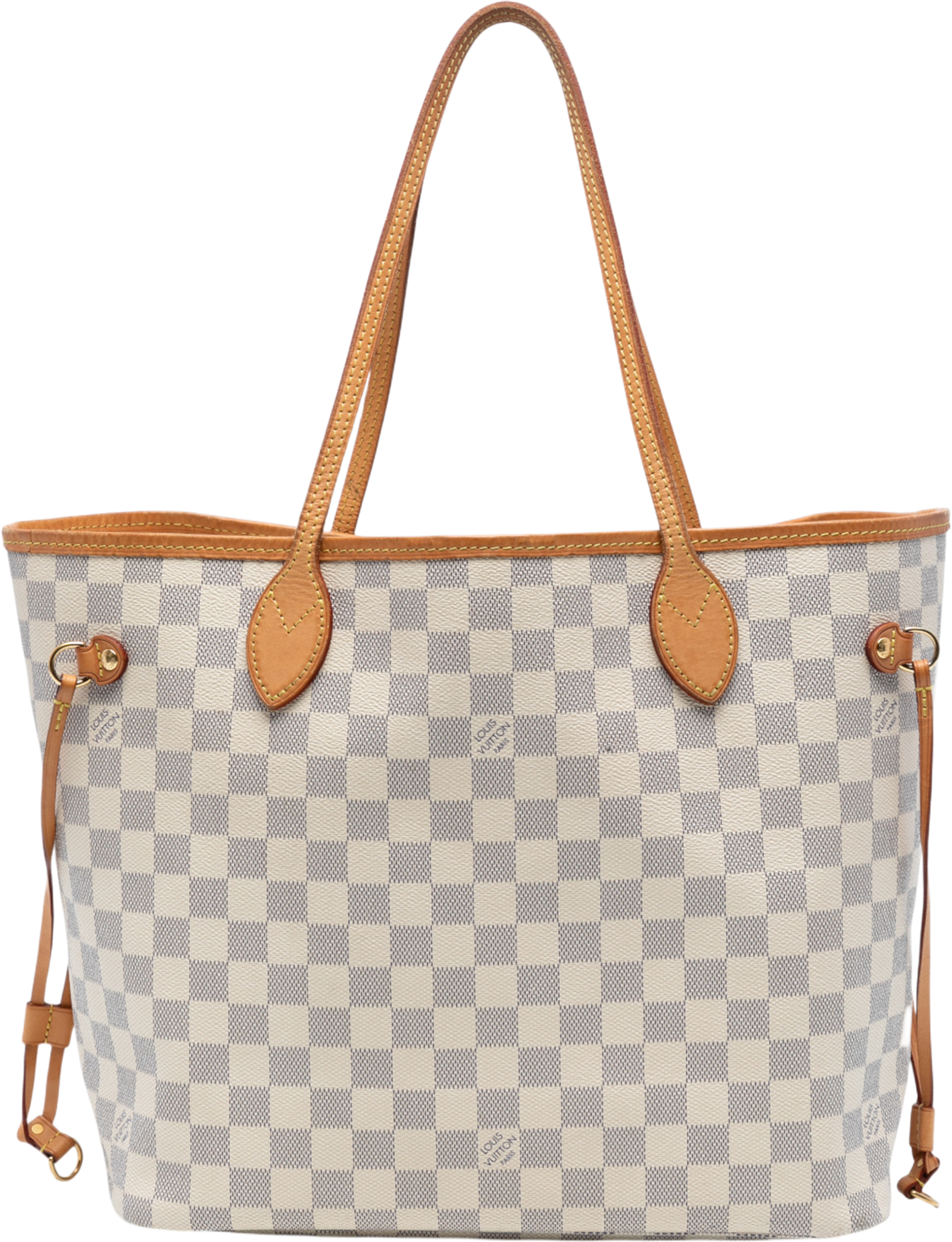 Louis Vuitton Damier Azur Neverfull Mm, från Luxclusif, i färgen white. Klicka för att öppna bilden i stort format