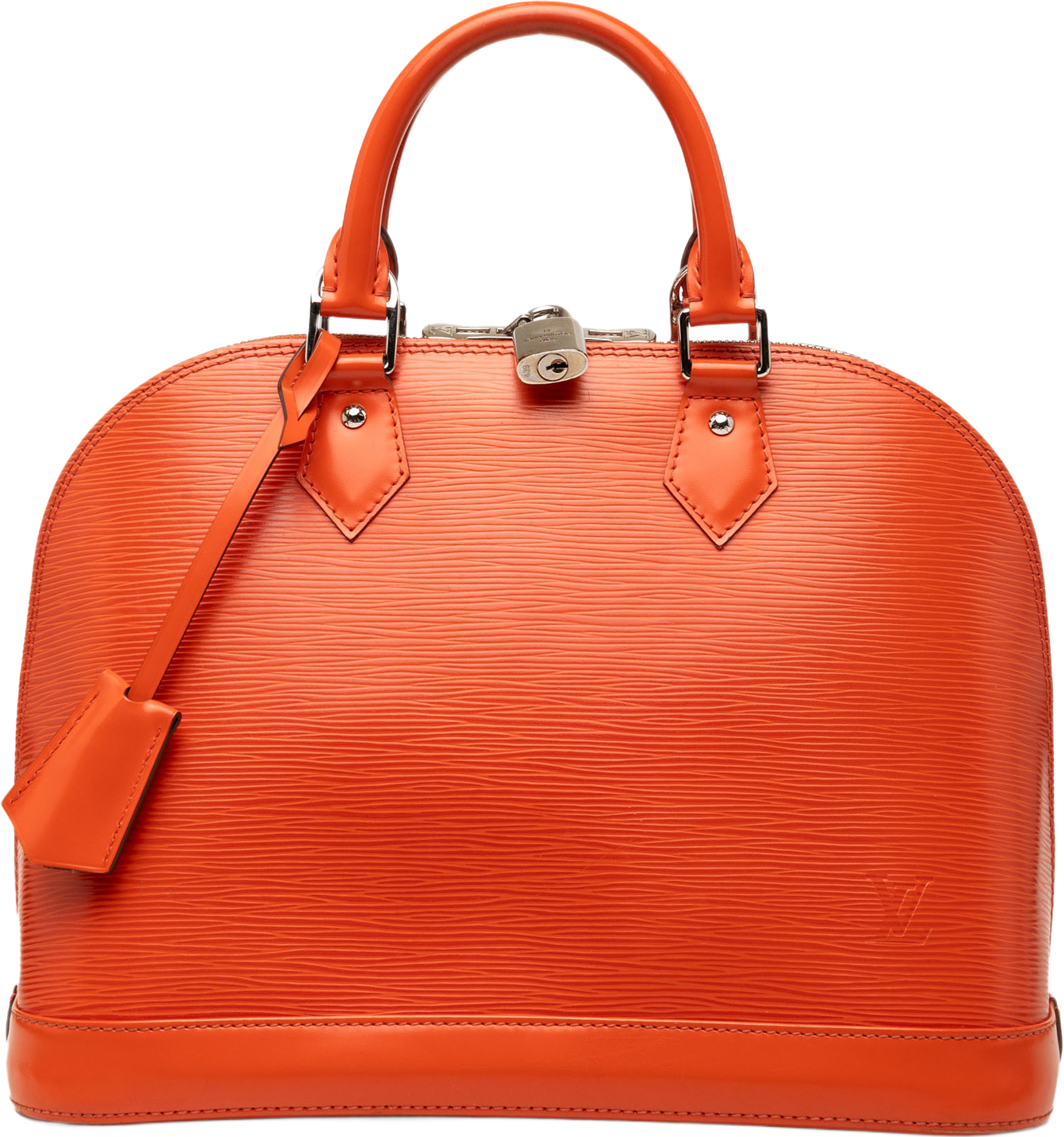 Louis Vuitton Epi Alma Pm, från Luxclusif, i färgen orange. Klicka för att öppna bilden i stort format