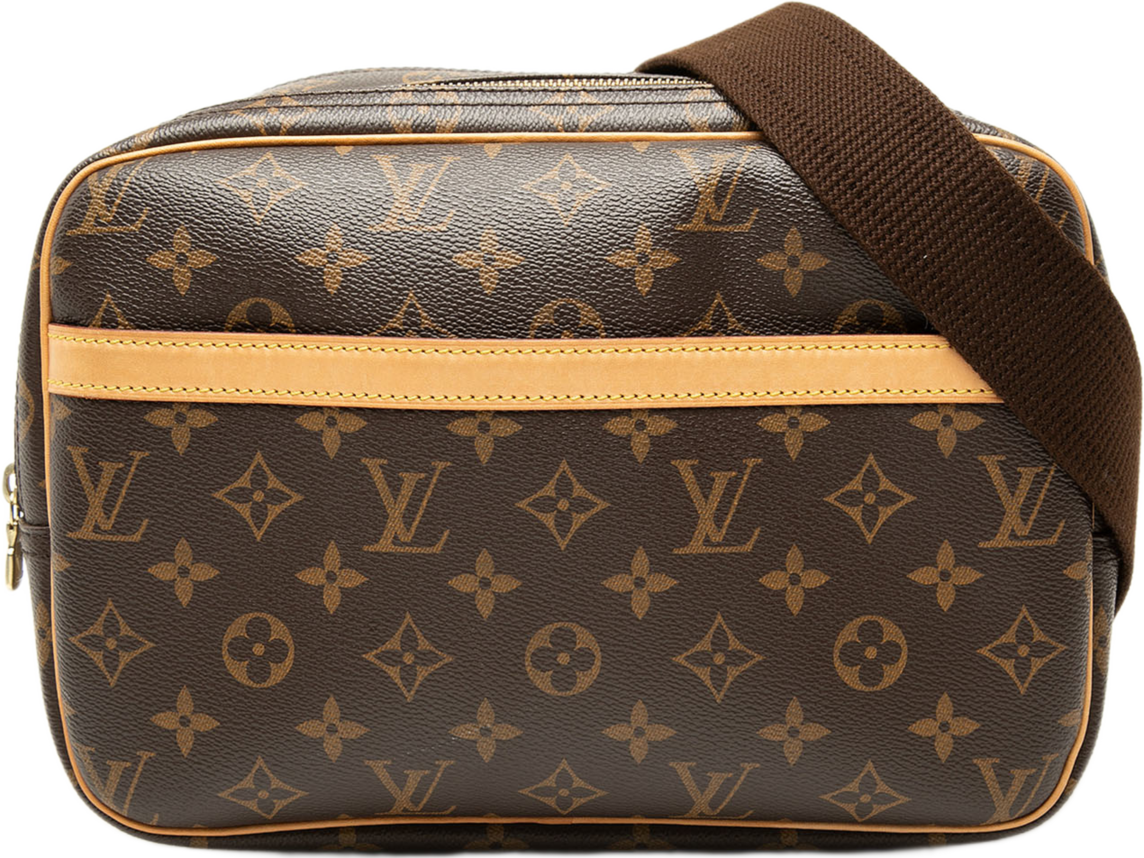Louis Vuitton Monogram Reporter Pm, från Luxclusif, i färgen brun. Klicka för att öppna bilden i stort format