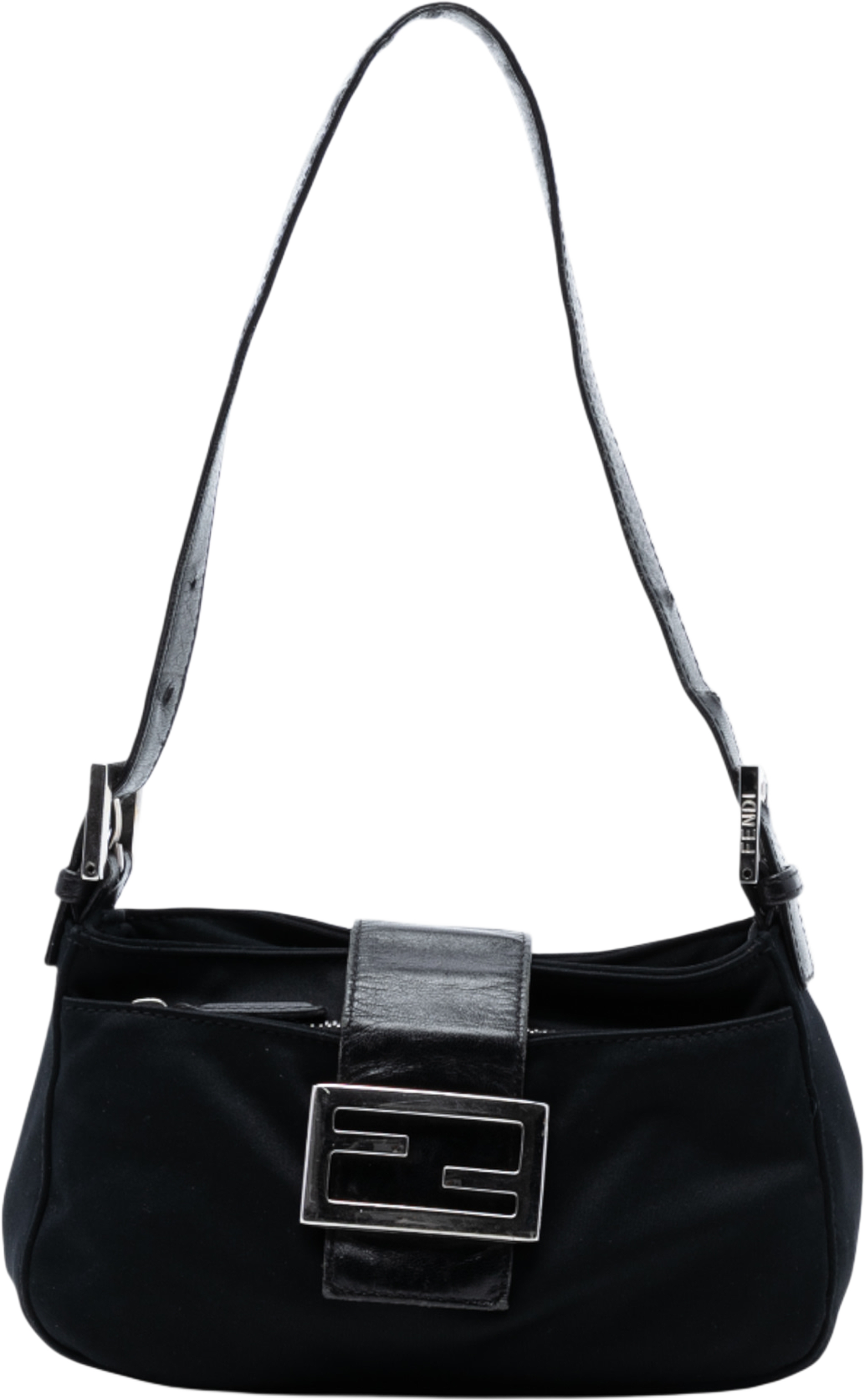 Fendi Nylon Shoulder Bag, från Luxclusif, i färgen black. Klicka för att öppna bilden i stort format