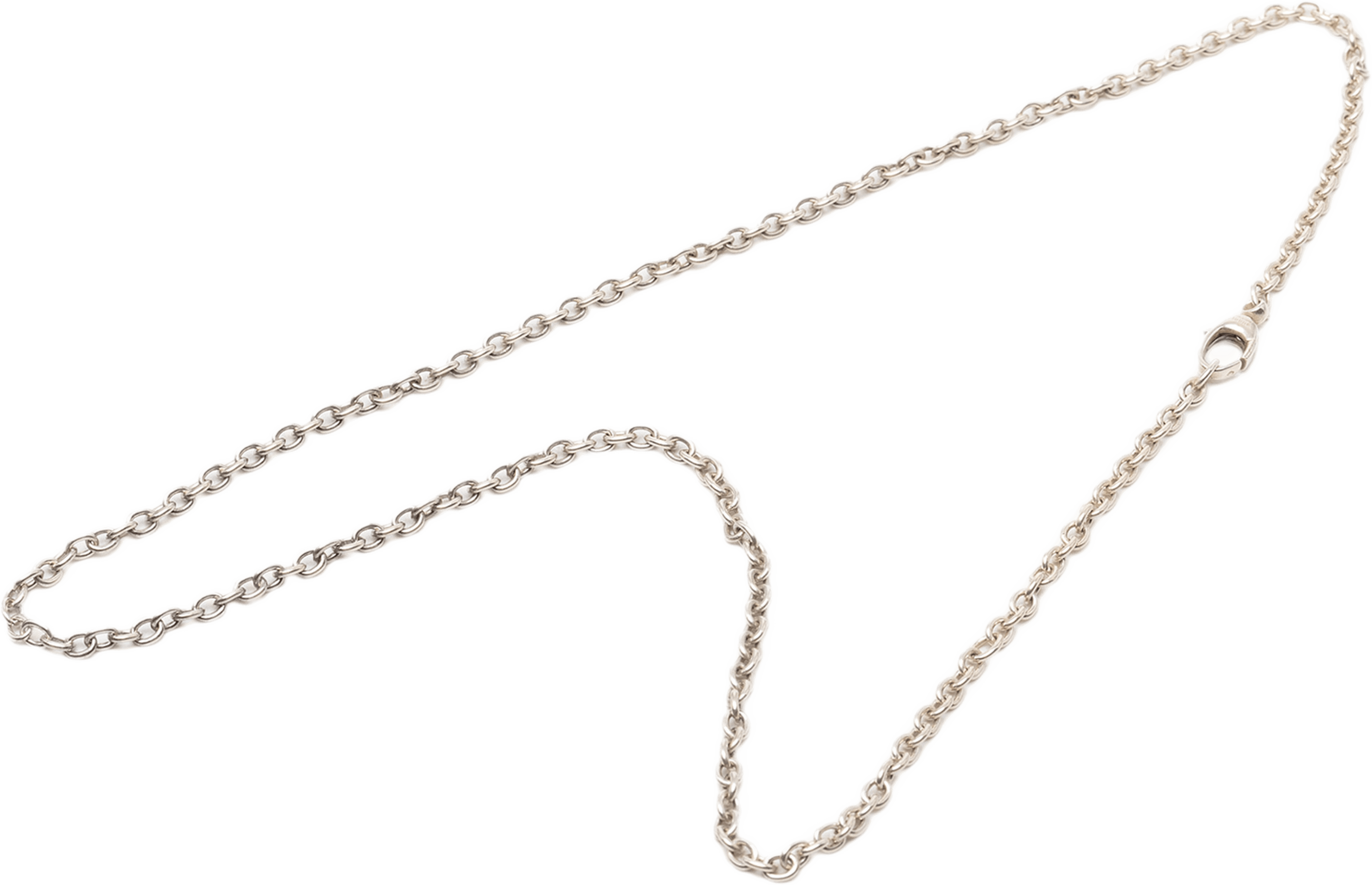 Gucci Sterling Silver Chain Necklace, från Luxclusif, i färgen silver. Klicka för att öppna bilden i stort format