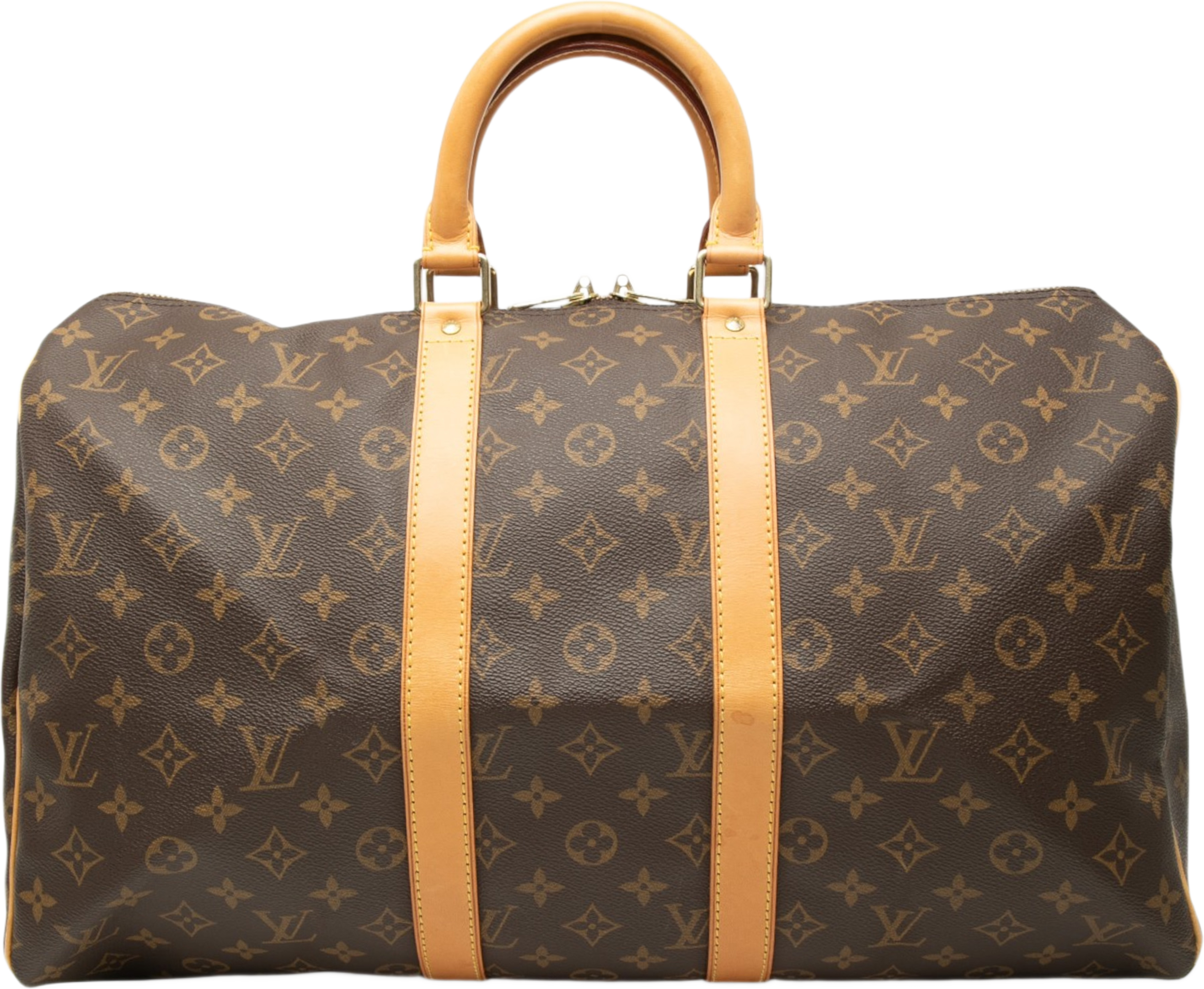 Louis Vuitton Monogram Keepall 45, från Luxclusif, i färgen brun. Klicka för att öppna bilden i stort format