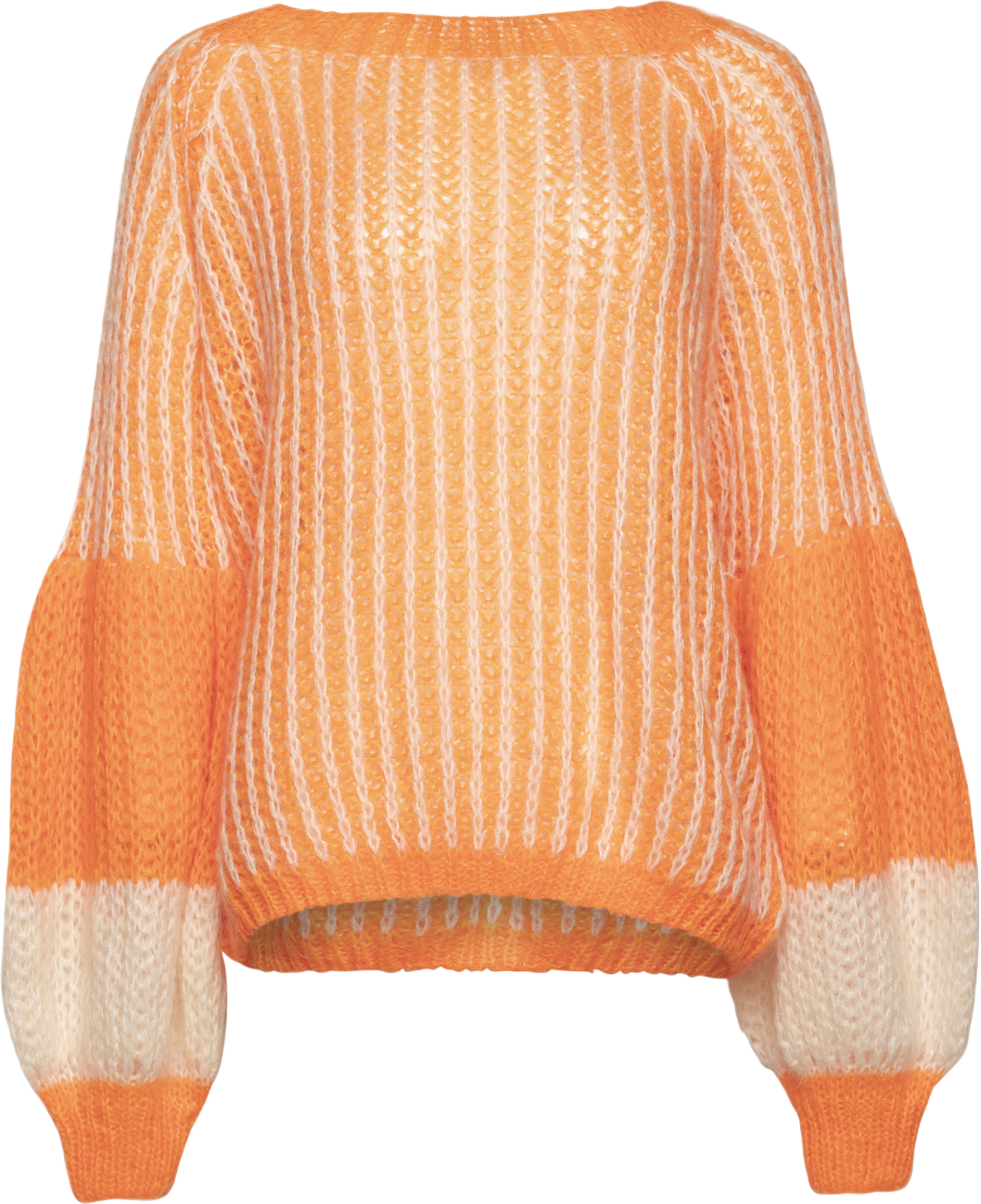 Liana Knit Sweater - Orange/white