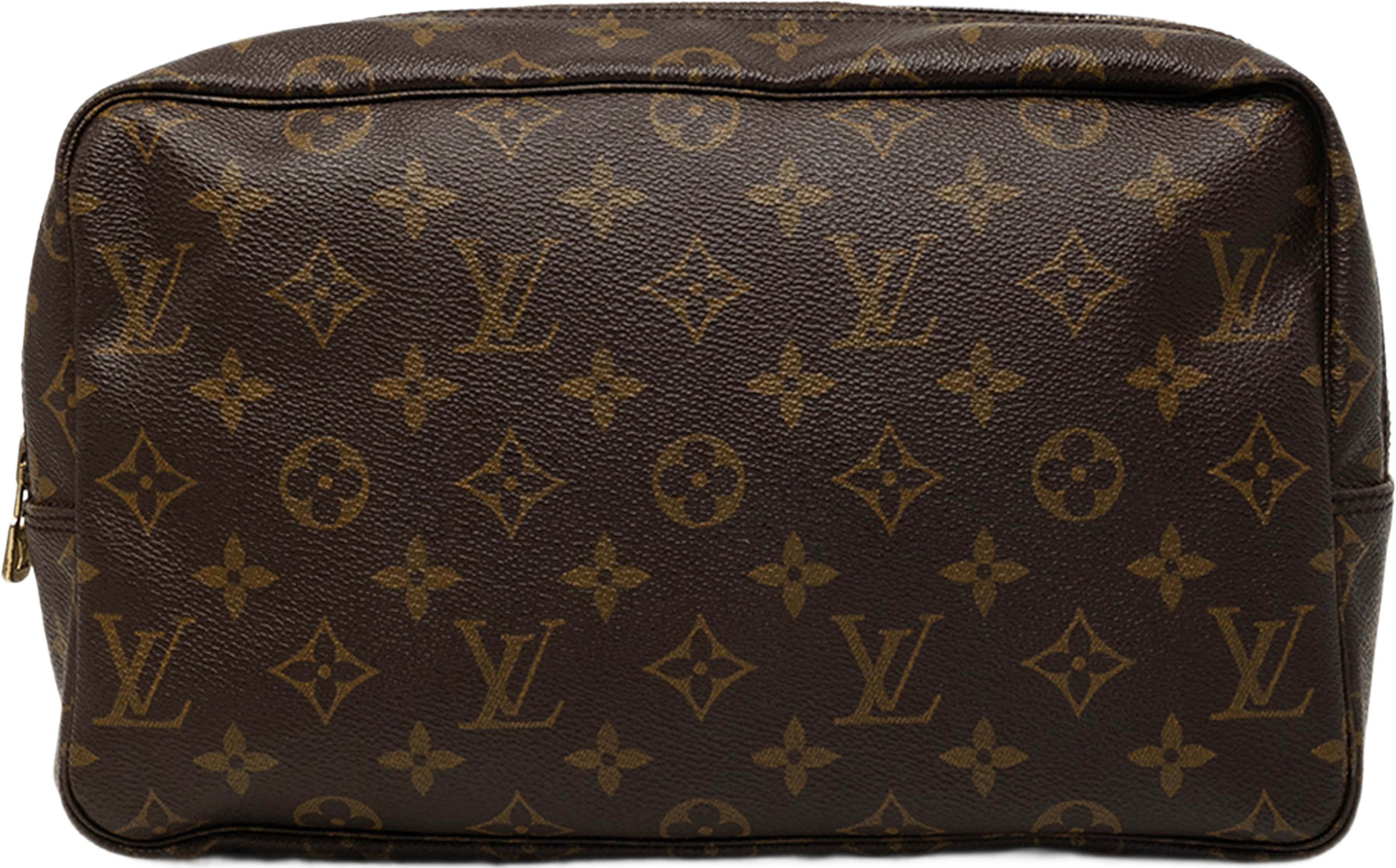 Louis Vuitton Monogram Trousse Toilette 28, från Luxclusif, i färgen brun. Klicka för att öppna bilden i stort format