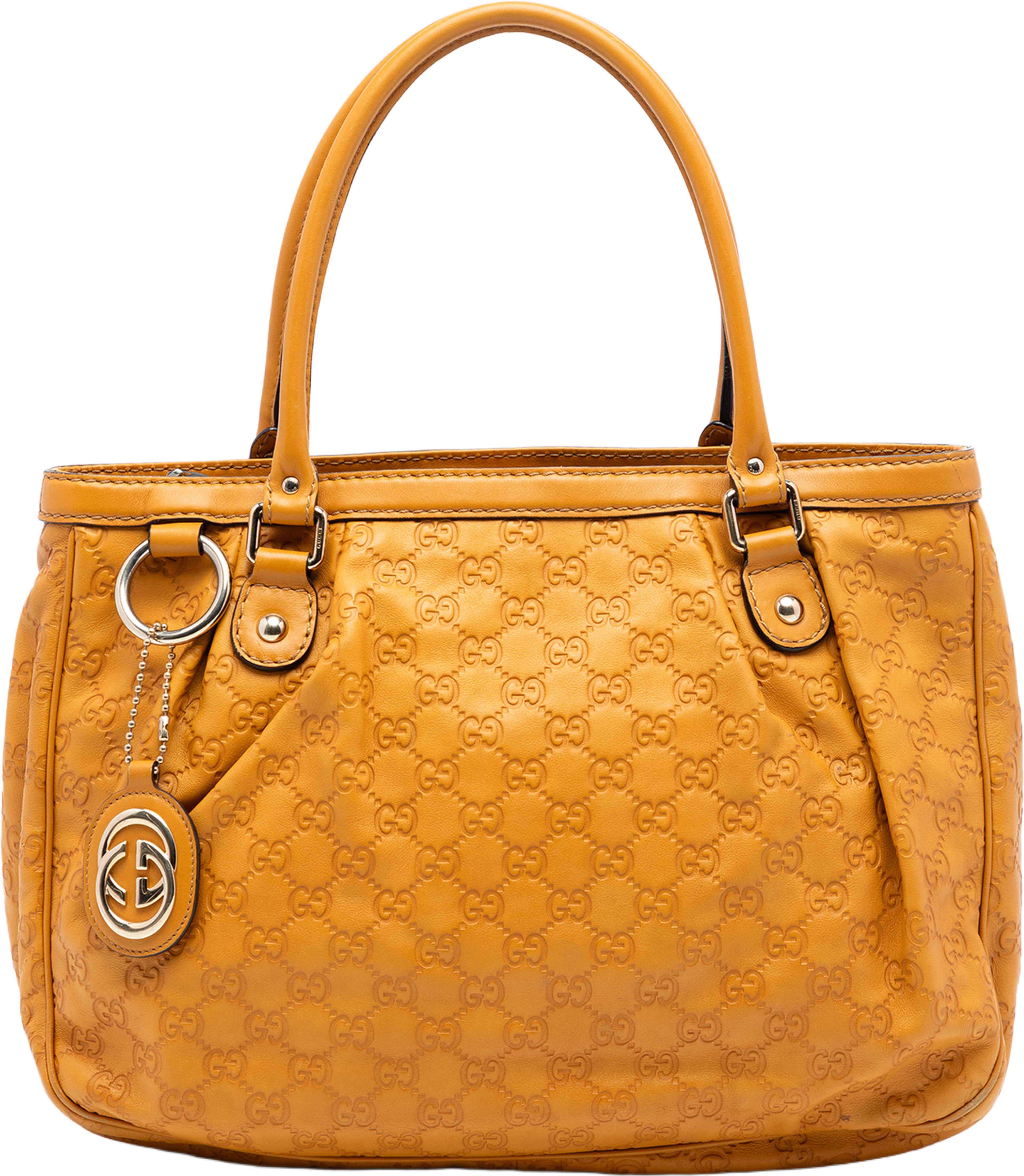 Gucci Guccissima Sukey Tote, från Luxclusif, i färgen yellow. Klicka för att öppna bilden i stort format