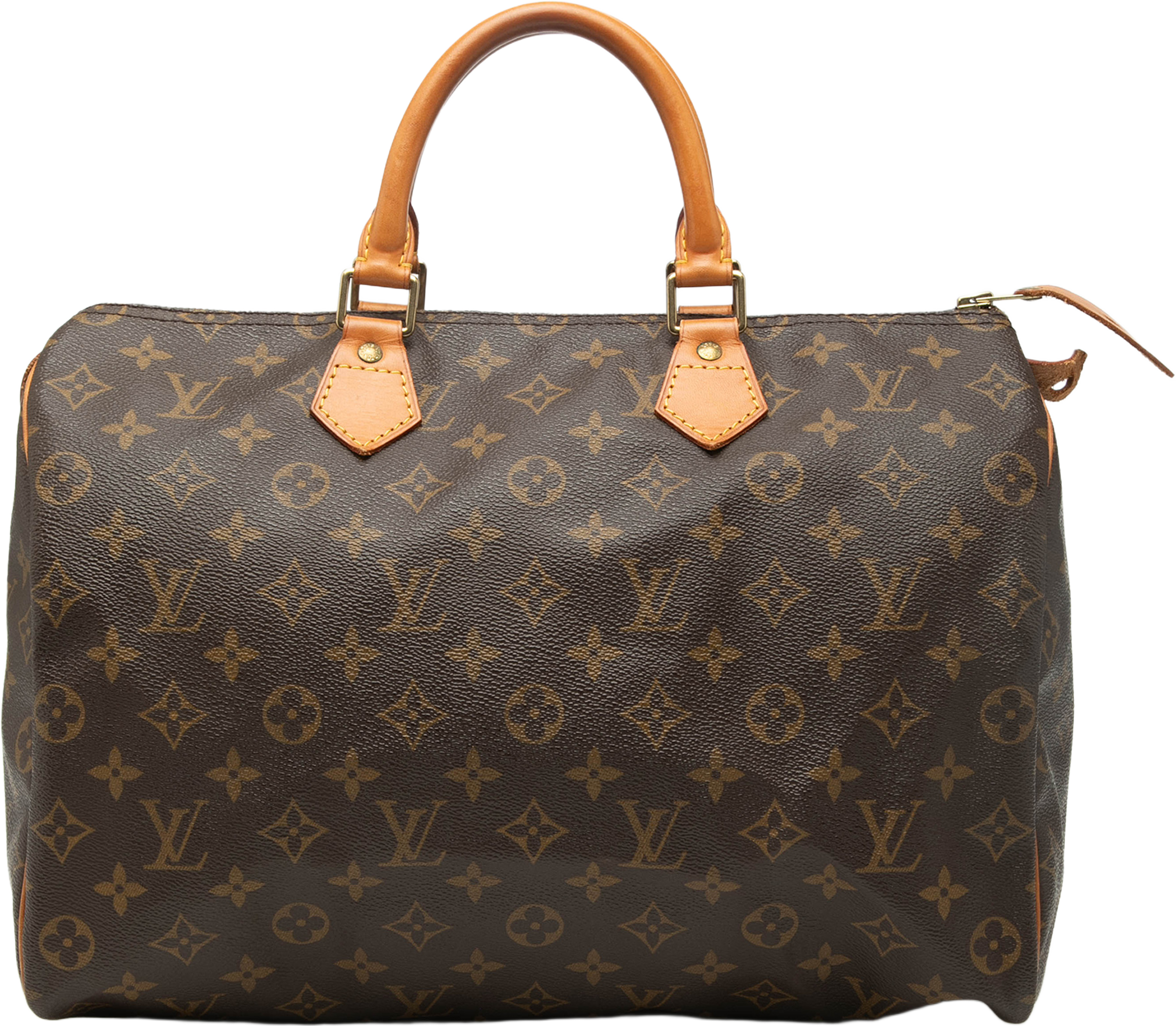 Louis Vuitton Monogram Speedy 35, från Luxclusif, i färgen brown. Klicka för att öppna bilden i stort format