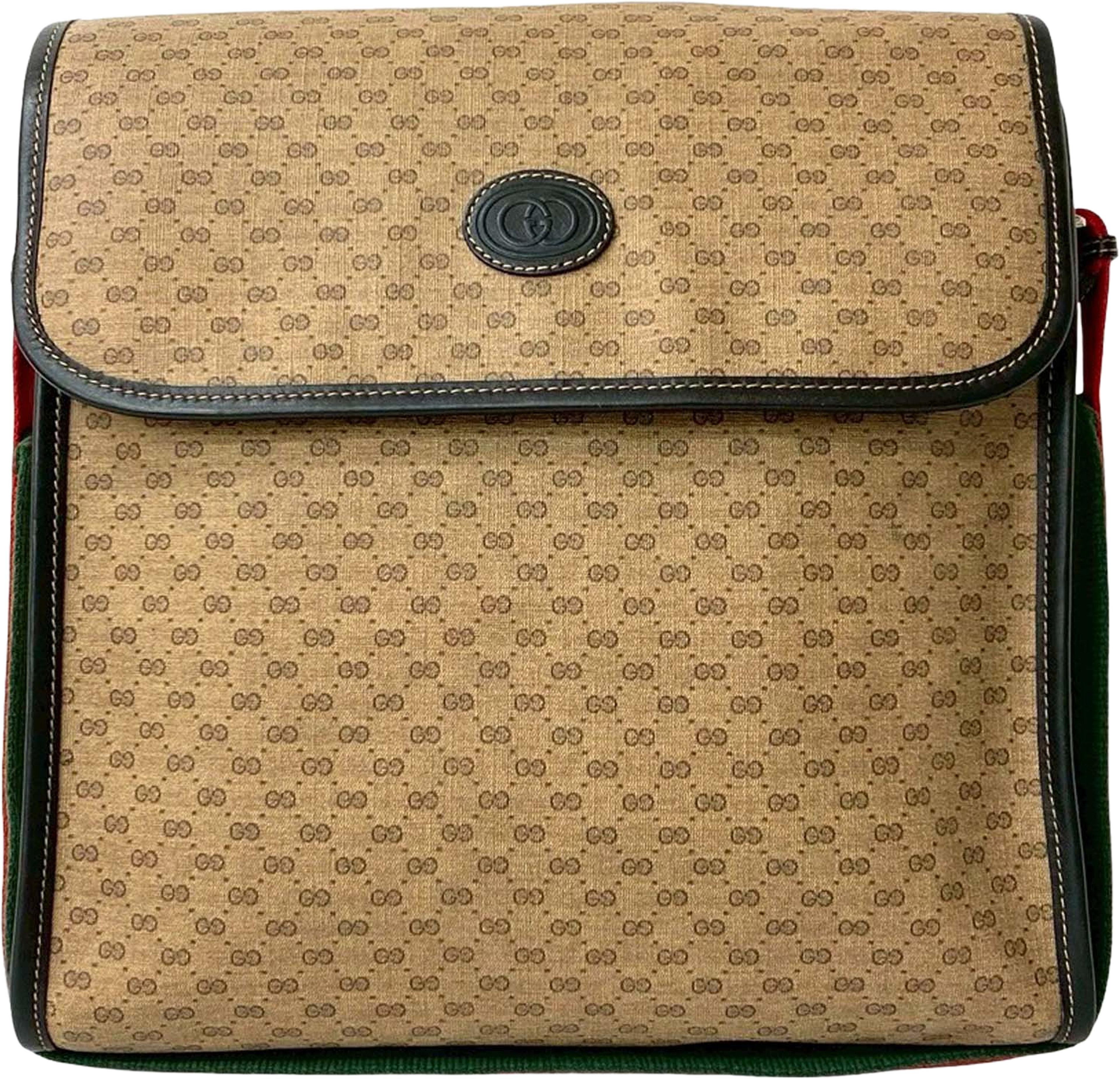 Gucci Micro Gg Supreme Web Shoulder Bag, från Luxclusif, i färgen beige. Klicka för att öppna bilden i stort format