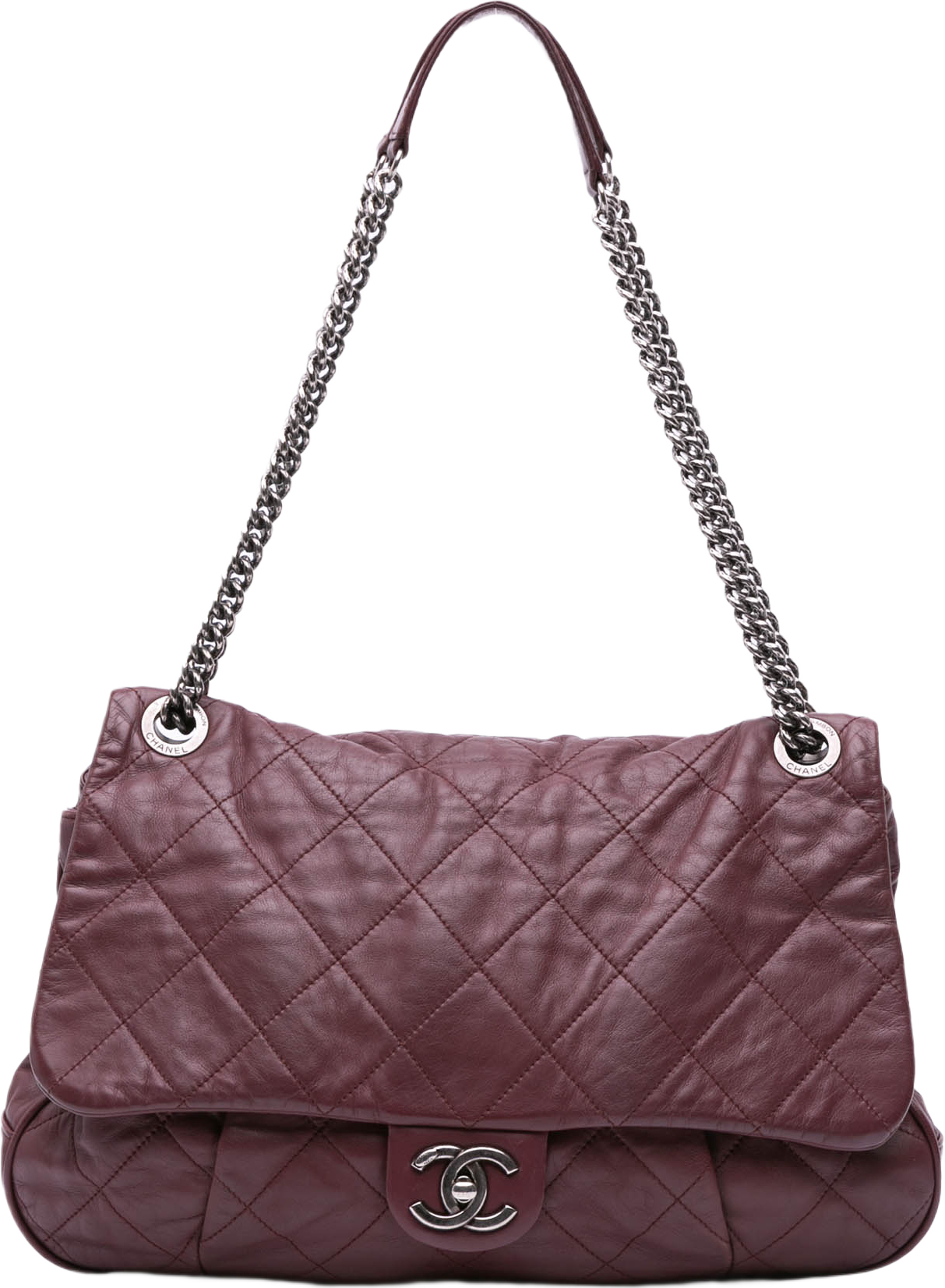 Chanel Quilted Calfskin Coco Pleats Flap