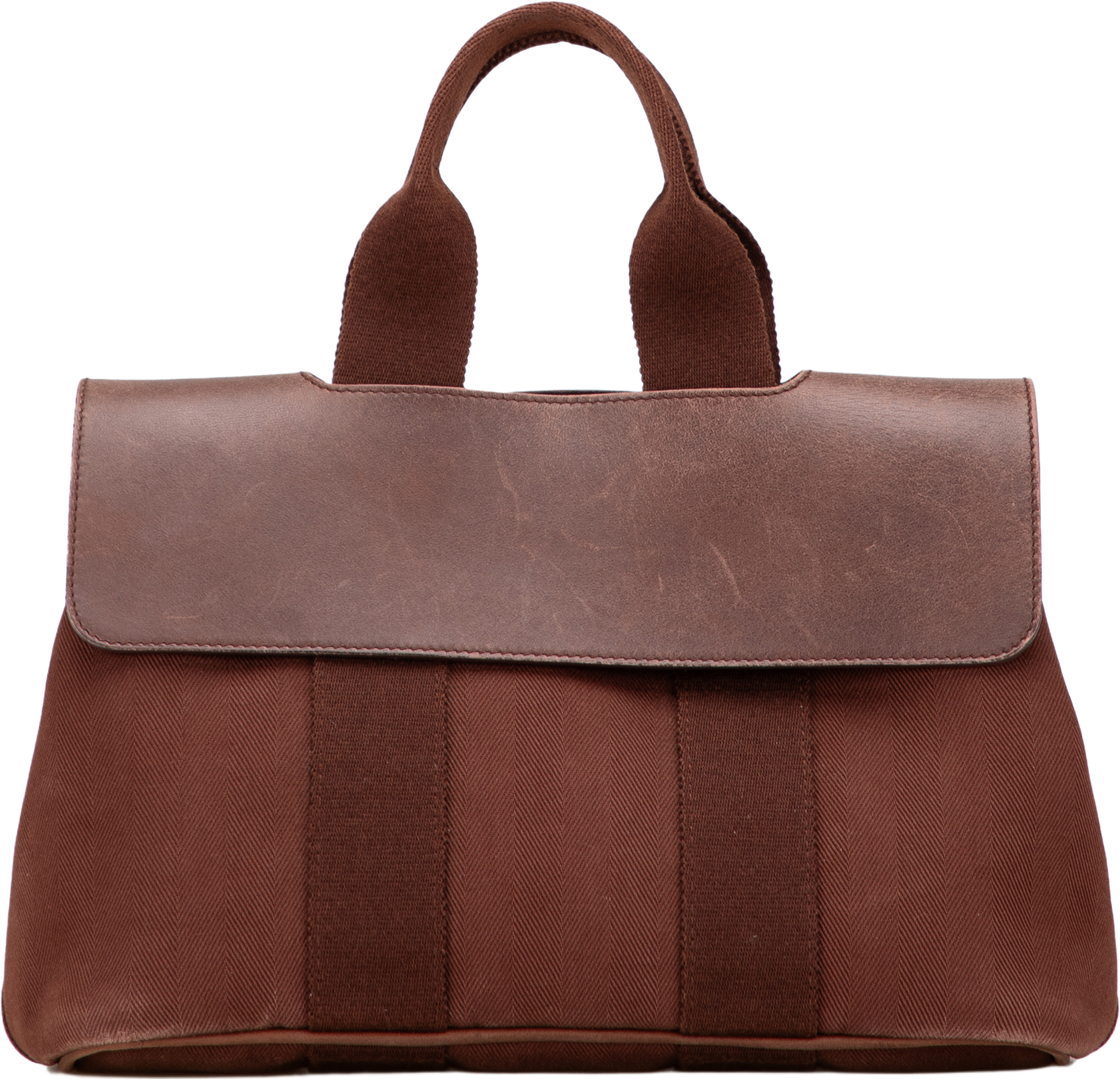 Hermès Toile And Swift Valparaiso Pm, från Luxclusif, i färgen dark brown. Klicka för att öppna bilden i stort format