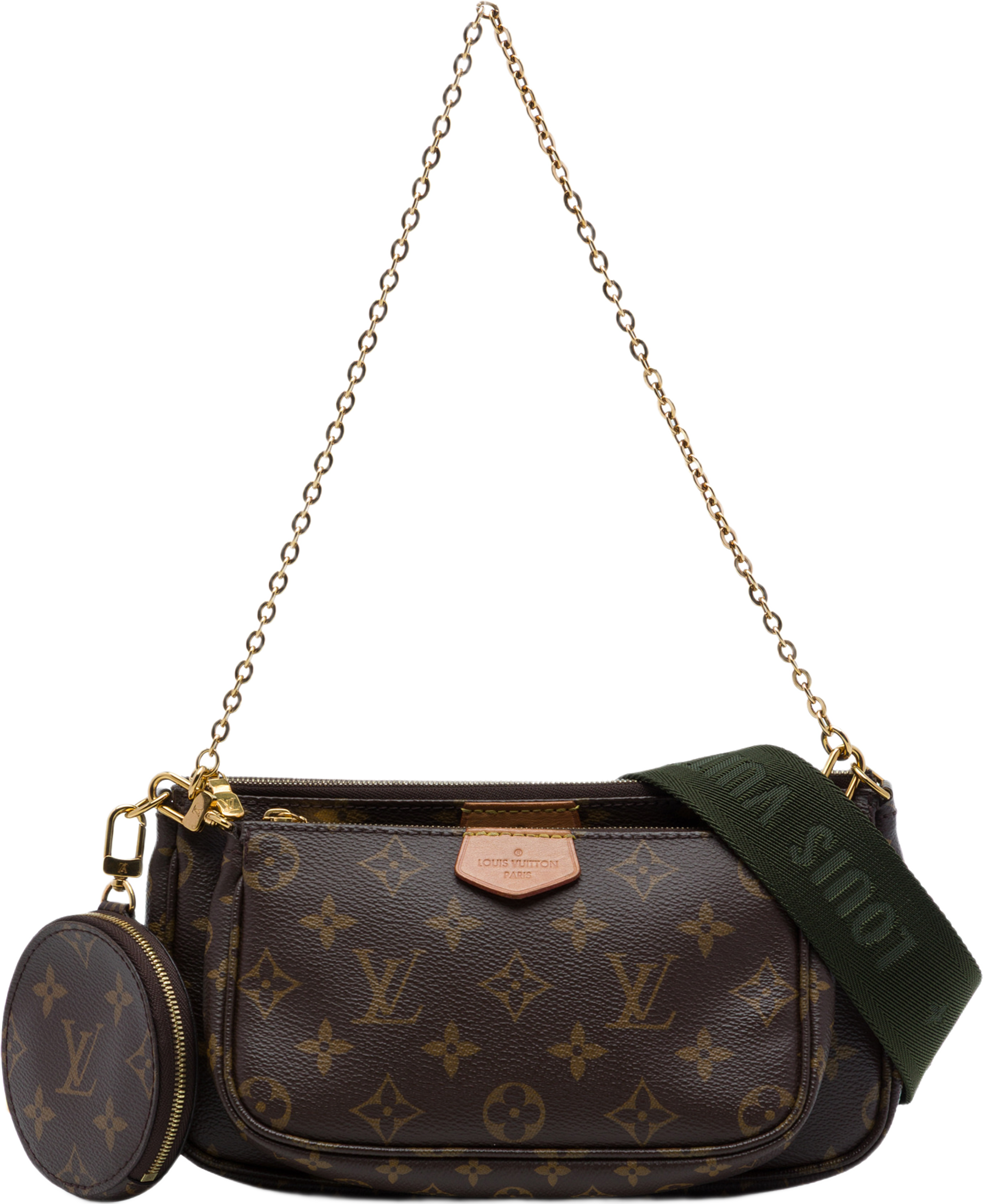 Louis Vuitton Monogram Multi Pochette Accessoires, från Luxclusif, i färgen brun. Klicka för att öppna bilden i stort format