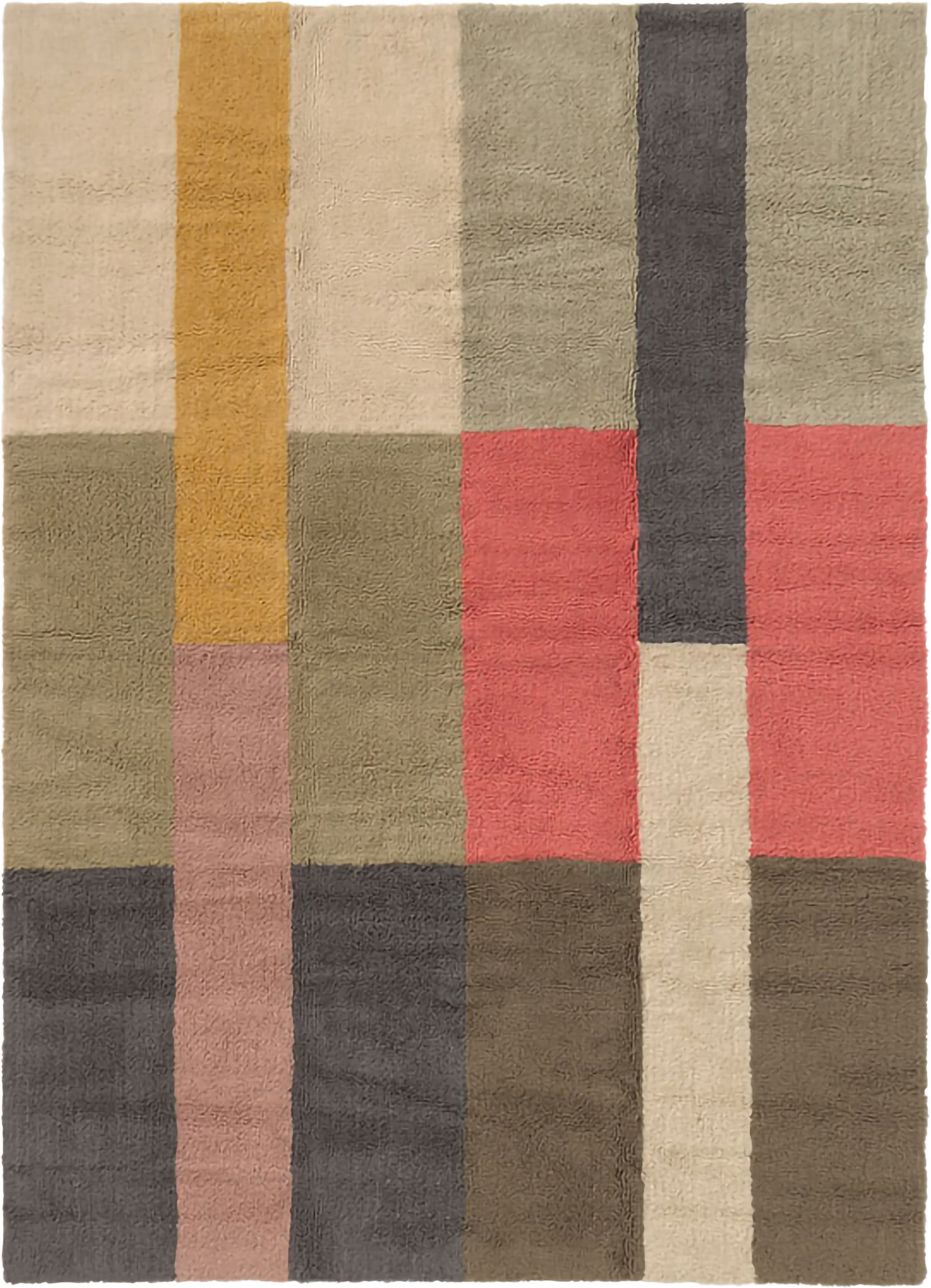 Ullmatta Chroma Palett, från LORENA CANALS, i färgen naturlig canvas, mandel frost, snäckskal, kol, dammrosa, basilika, moss, kryddad korall, karamell. Klicka för att öppna bilden i stort format