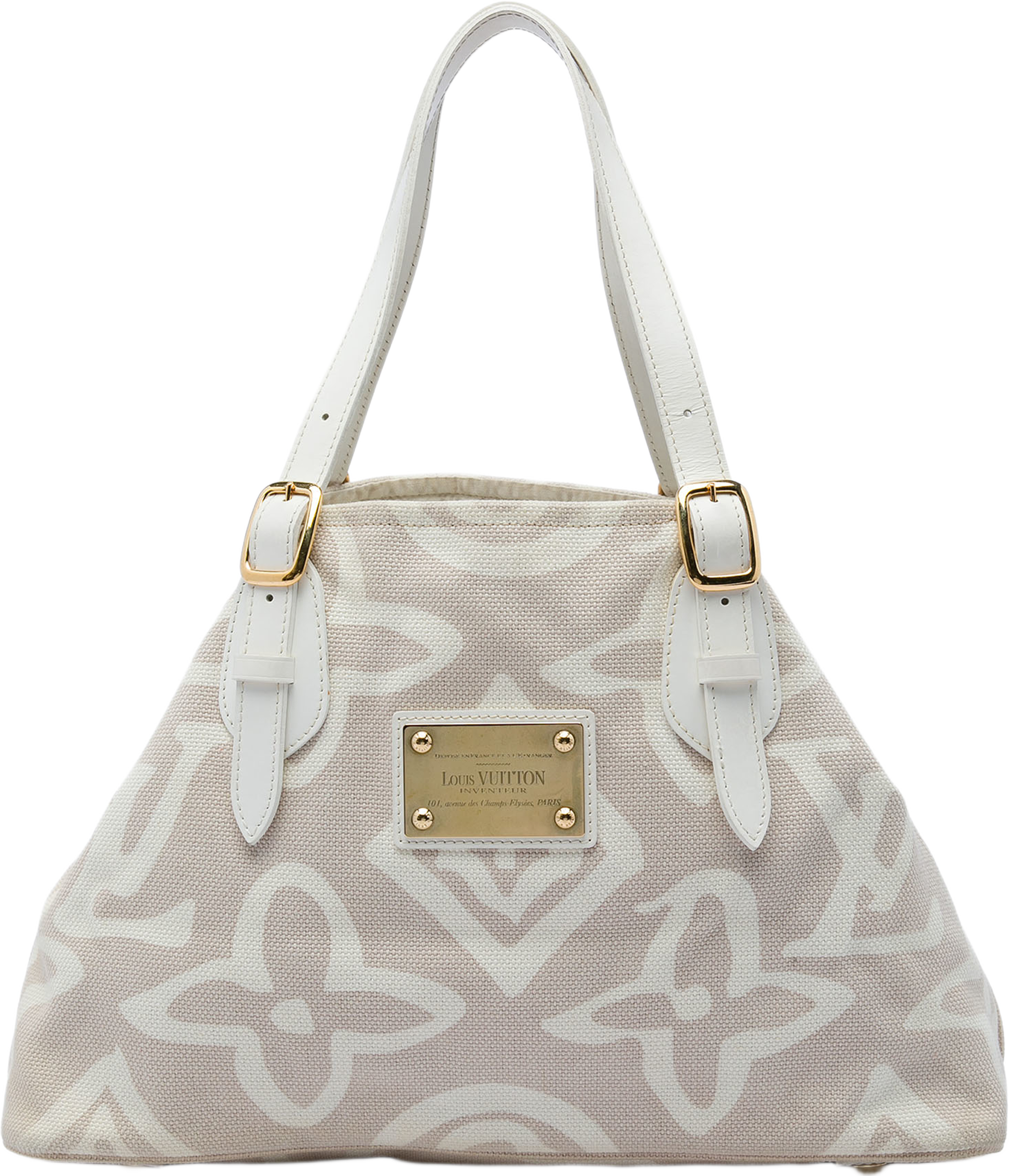 Louis Vuitton Monogram Tahitienne Cabas Pm, från Luxclusif, i färgen beige. Klicka för att öppna bilden i stort format