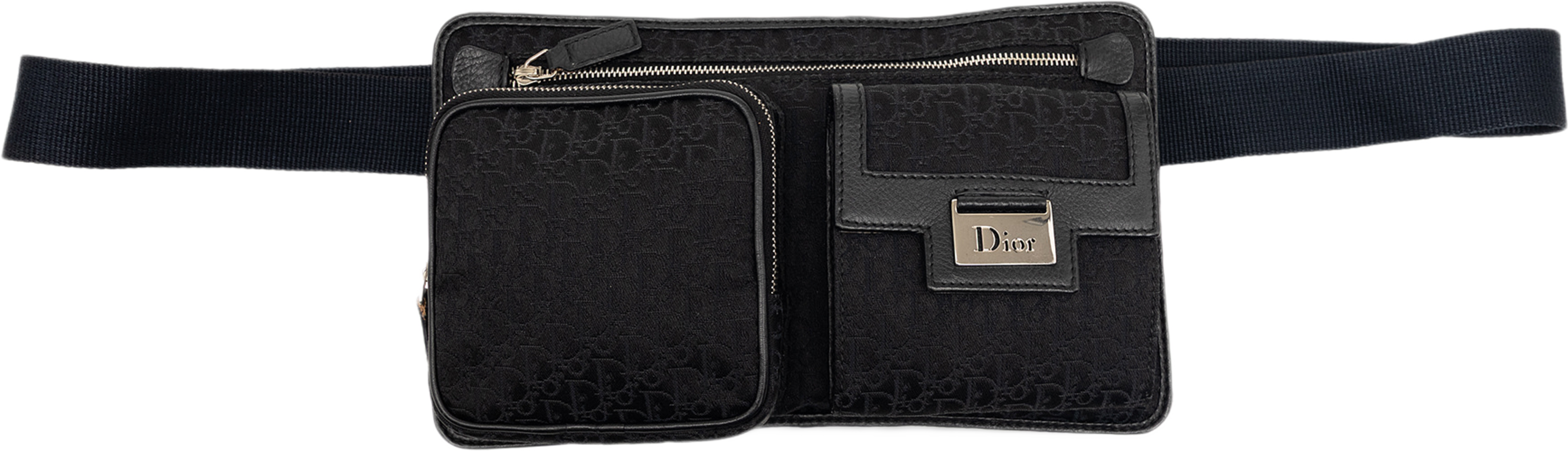 Dior Diorissimo Trotter Canvas Street Chic Belt Bag, från Luxclusif, i färgen black. Klicka för att öppna bilden i stort format
