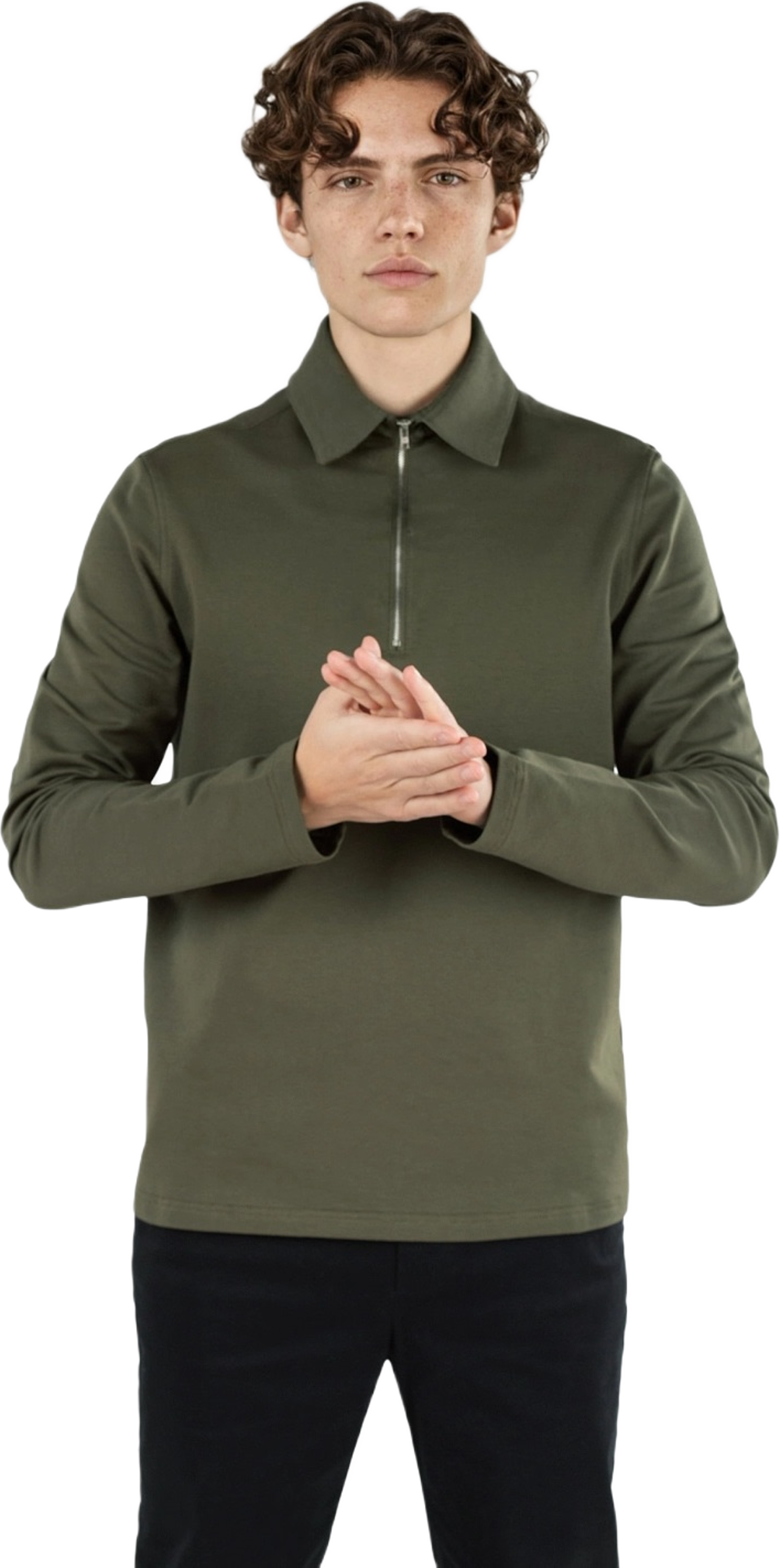 Dev 2.0 Half Zip Shirt - Green, från Ciszere, i färgen green. Klicka för att öppna bilden i stort format