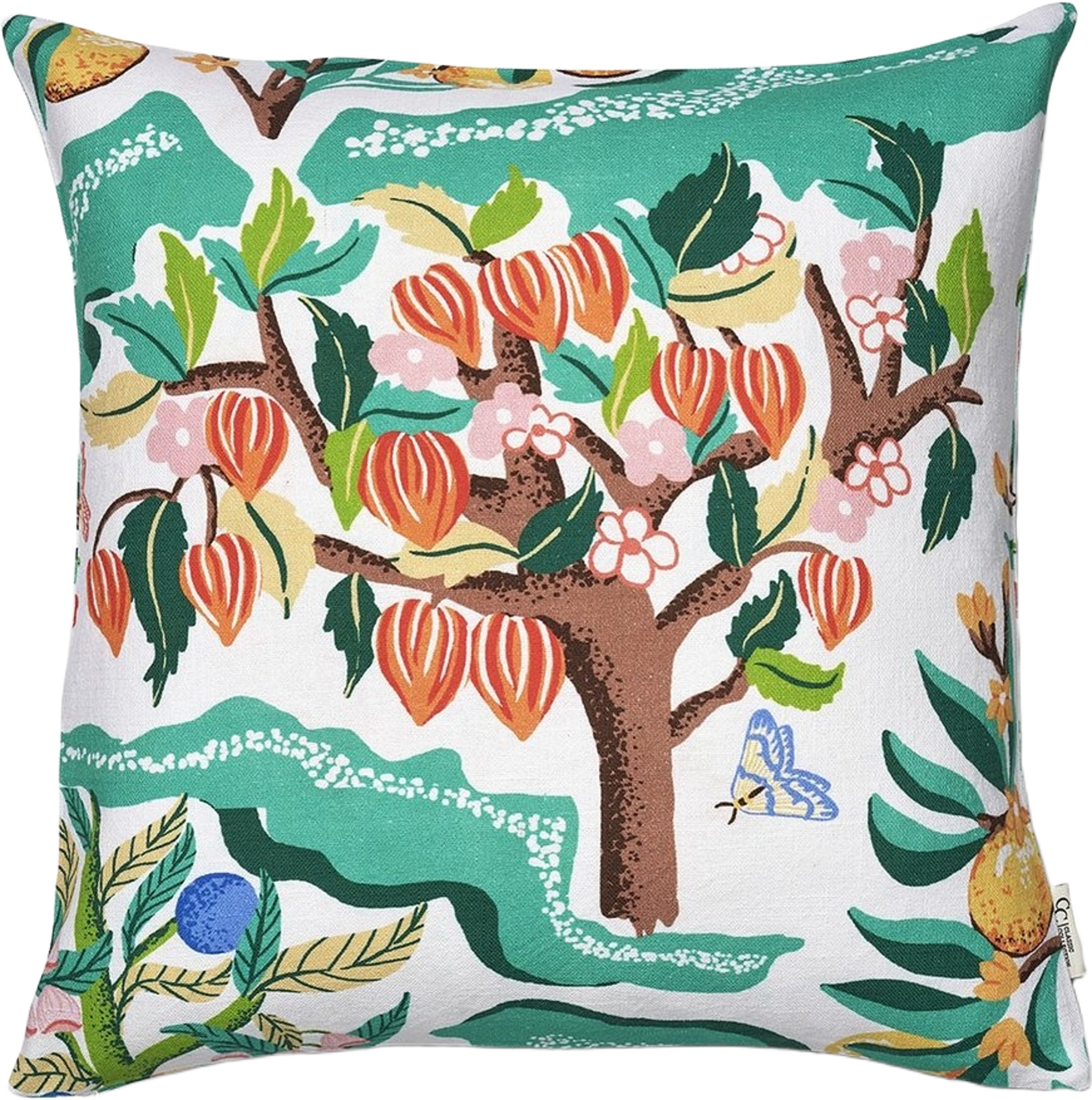 Kuddfodral Botanical Cherry 50x50cm, från Classic Collection, i färgen vit. Klicka för att öppna bilden i stort format