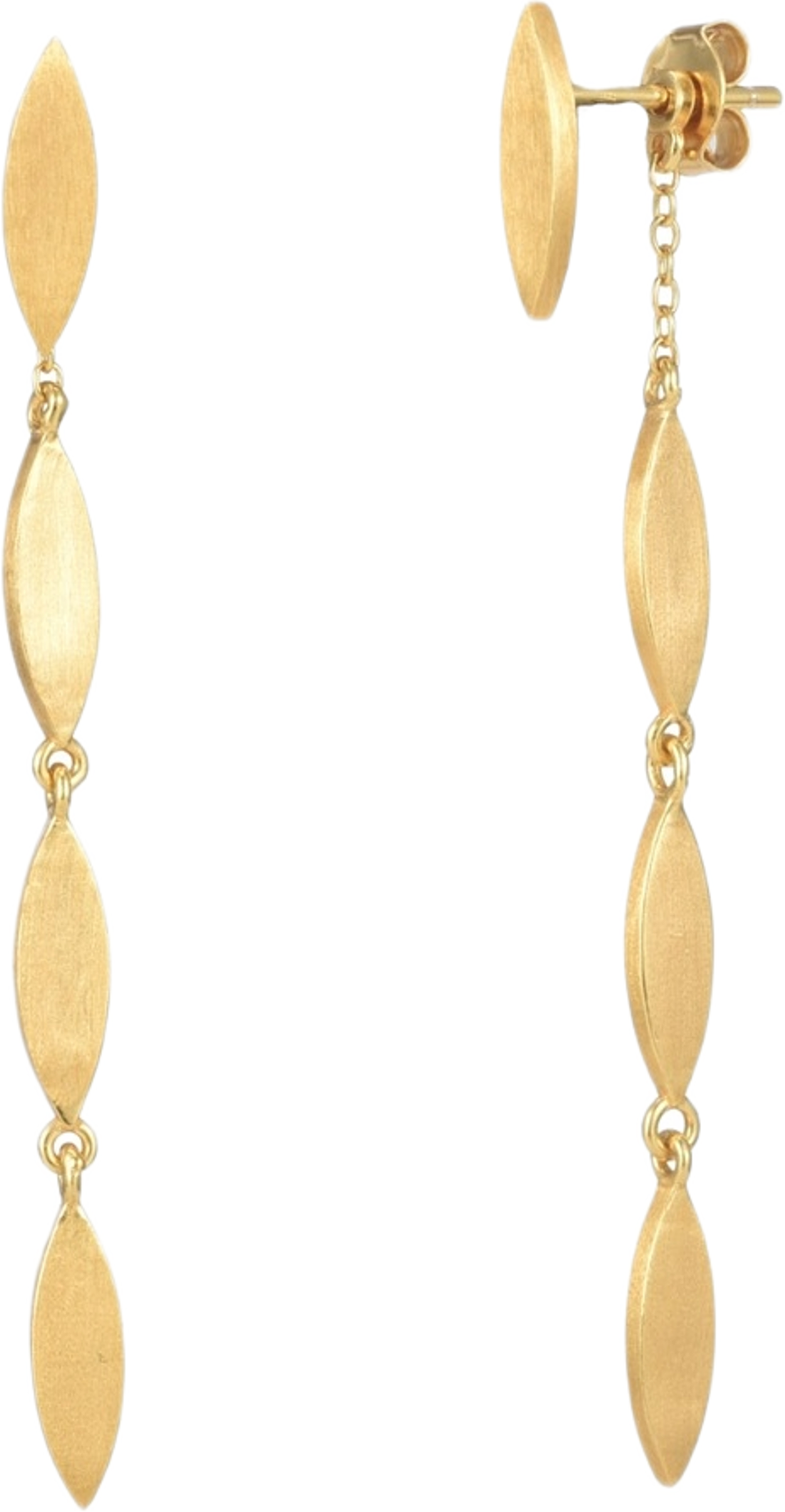 Örhänge Lea, från Atelier by Designtorget, i färgen guld. Klicka för att öppna bilden i stort format