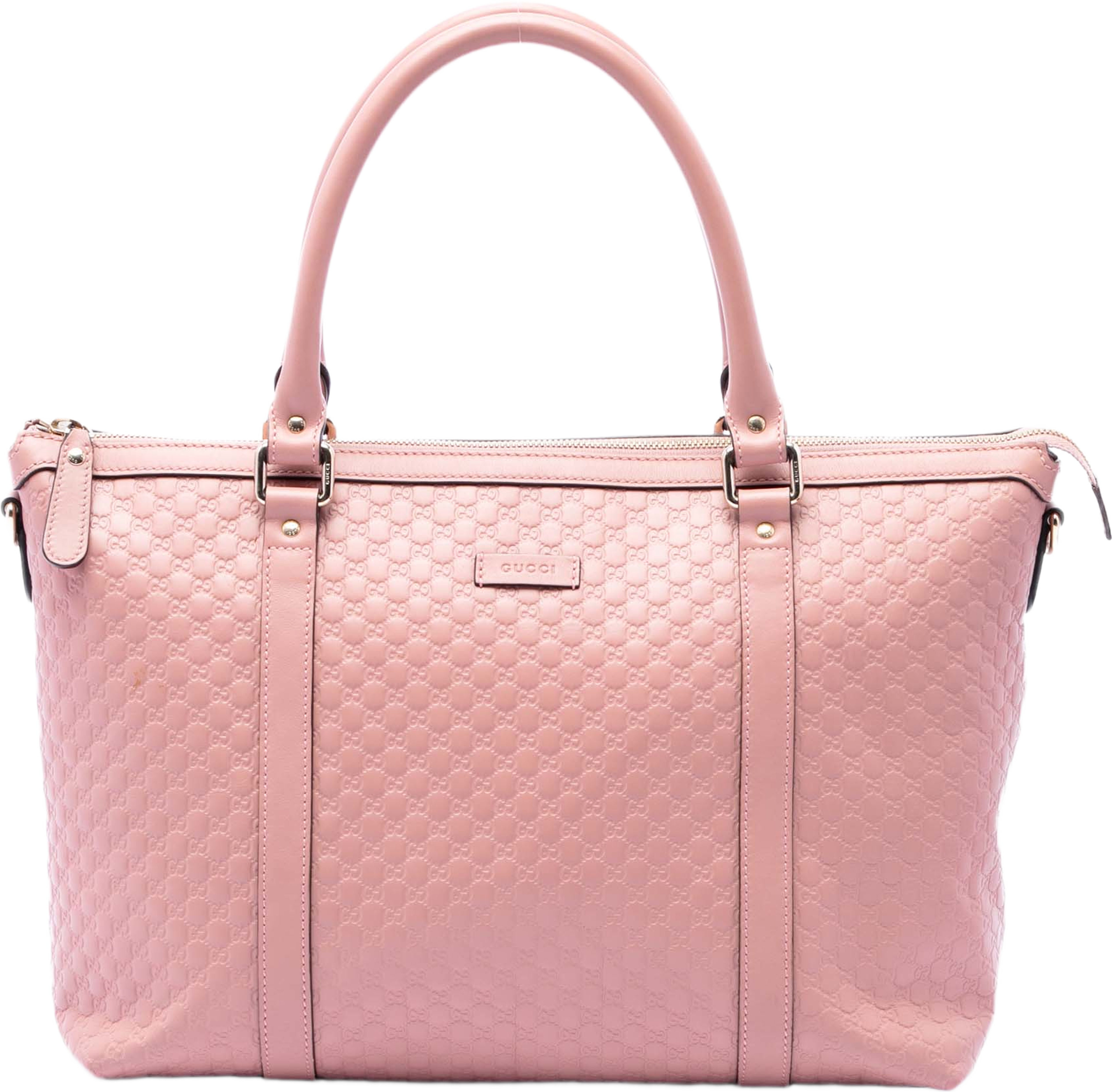 Gucci Medium Microguccissima Joy Satchel, från Luxclusif, i färgen rosa. Klicka för att öppna bilden i stort format