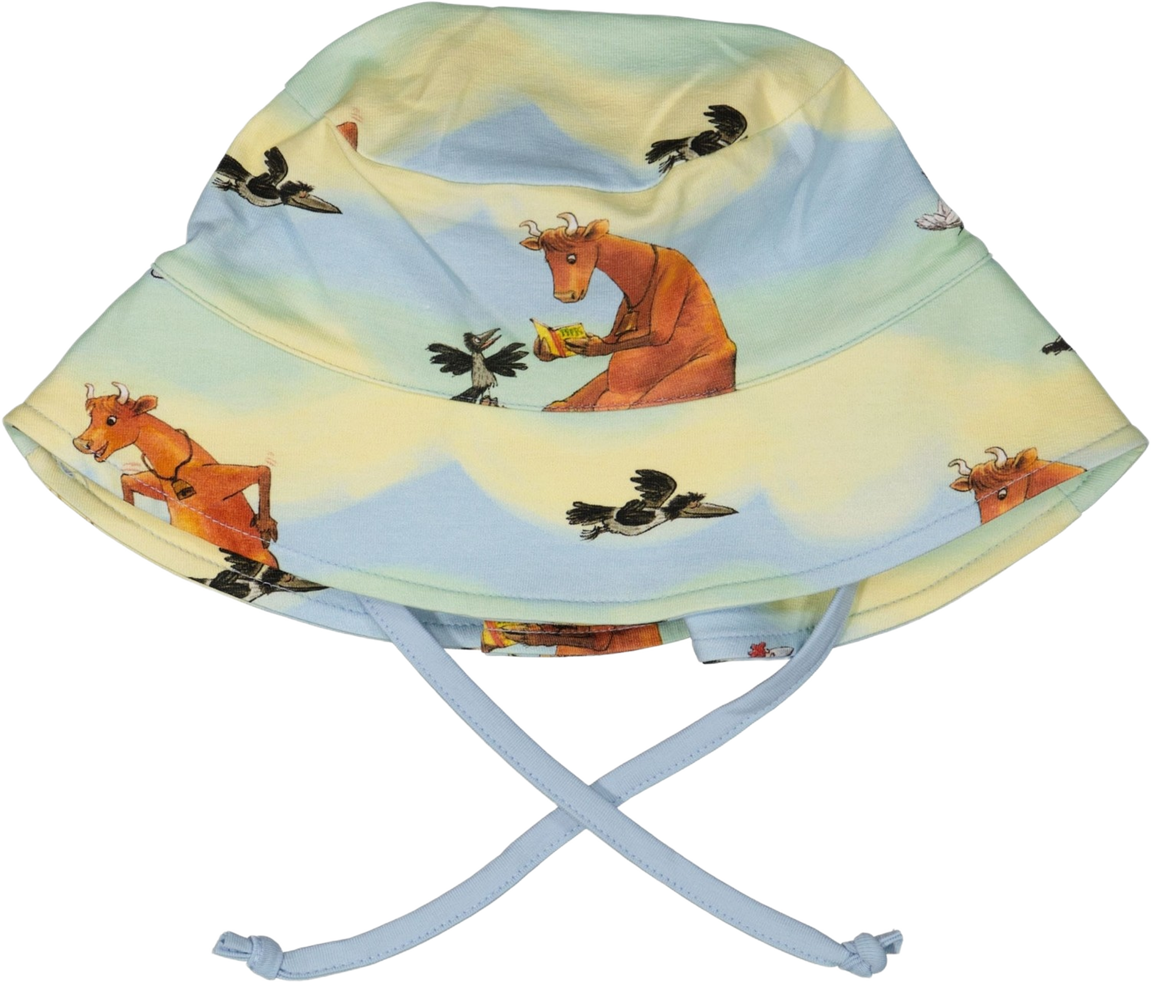 Solhatt Mamma Mu & Kråkan, från Geggamoja, i färgen multi pastell. Klicka för att öppna bilden i stort format