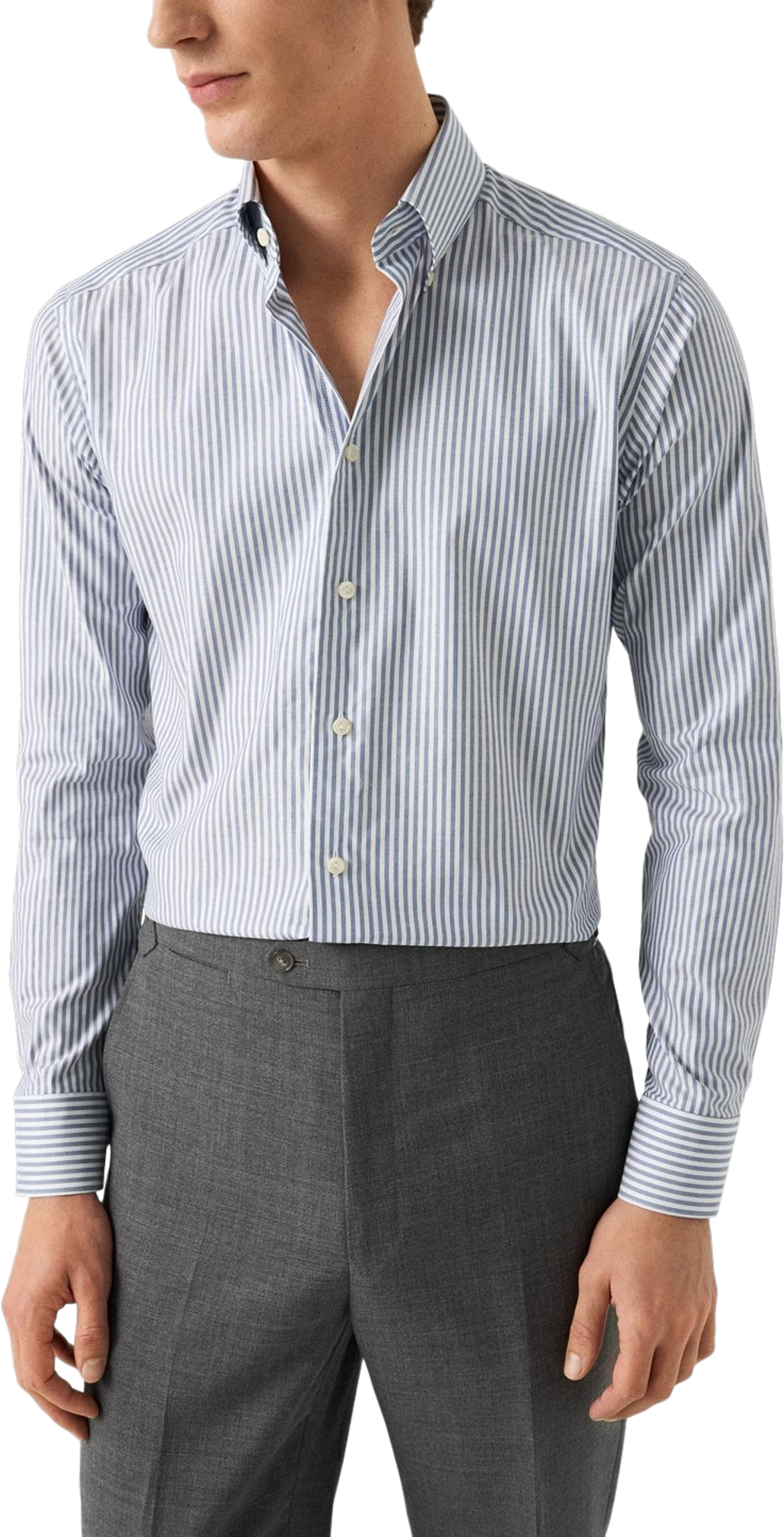 Randig Skjorta I Signature Oxford Slim Fit