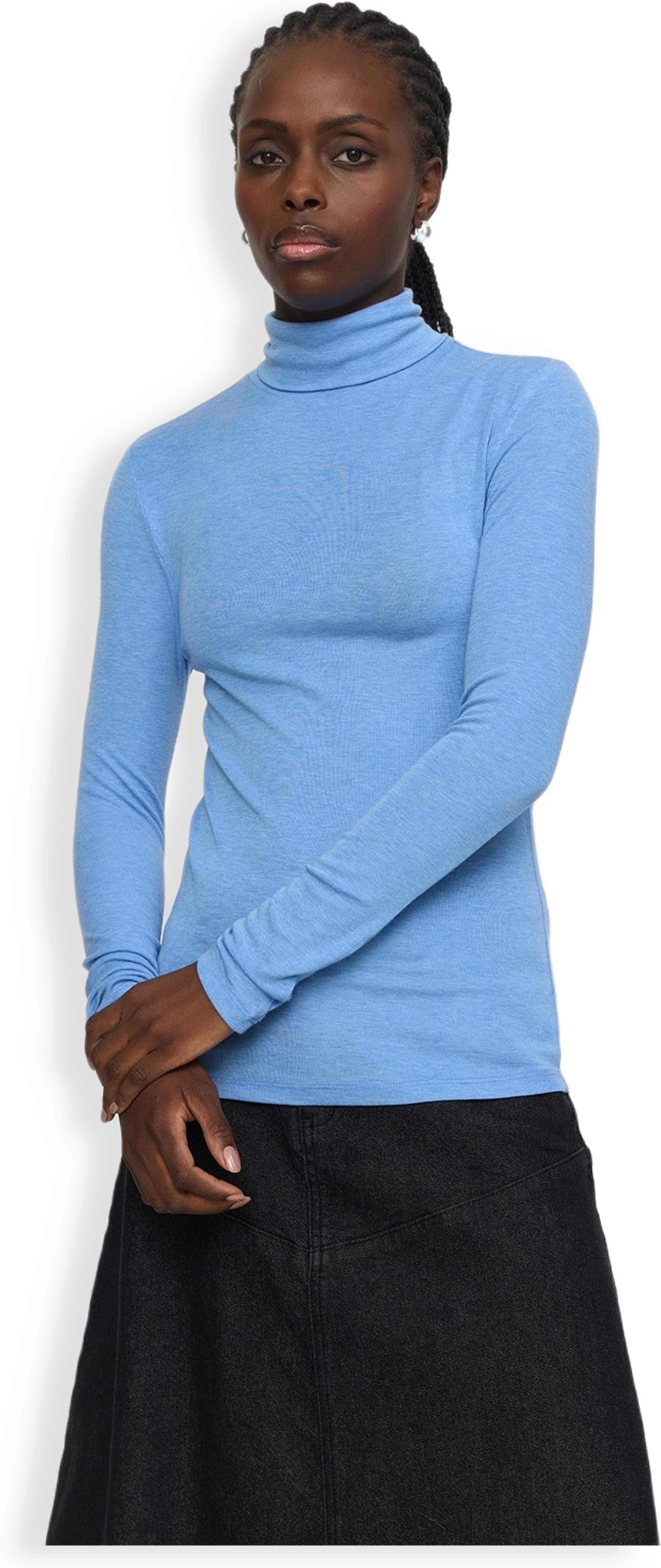 Srroman Roll Neck - Azurine Melange