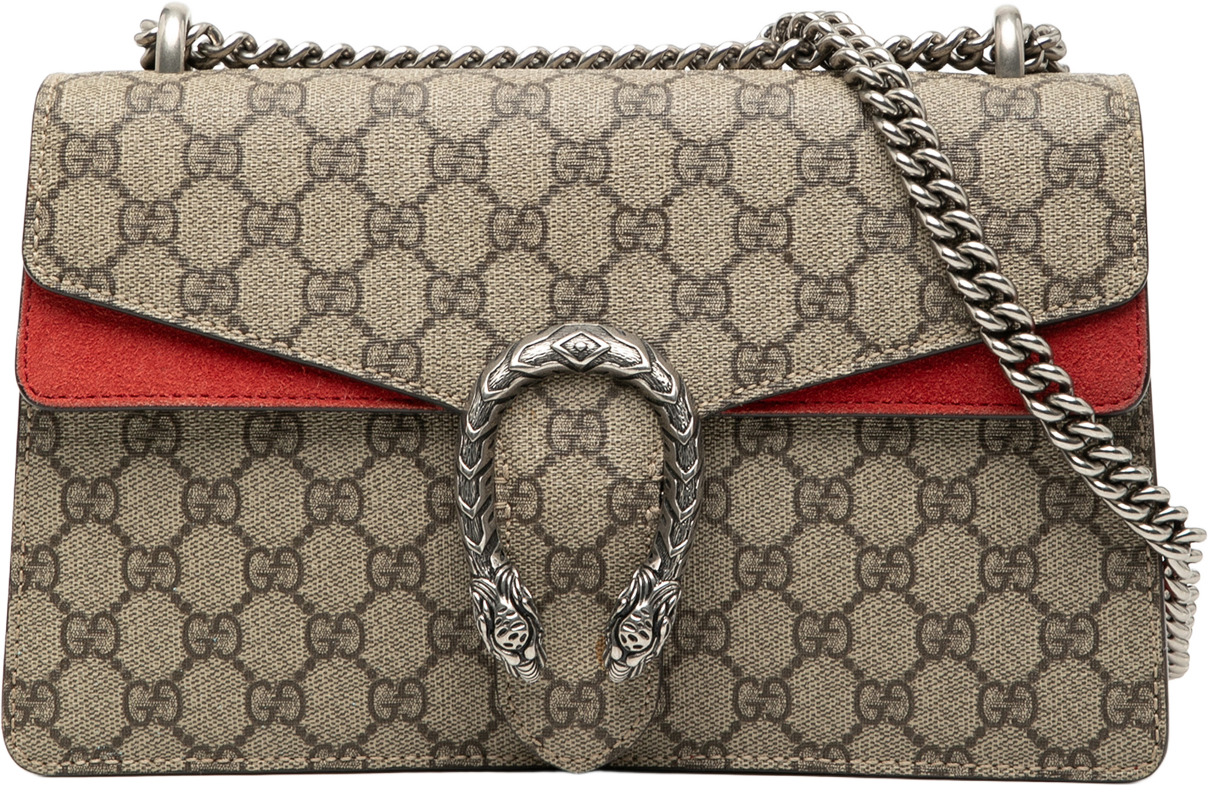 Gucci Medium Gg Supreme Dionysus Shoulder Bag, från Luxclusif, i färgen beige. Klicka för att öppna bilden i stort format