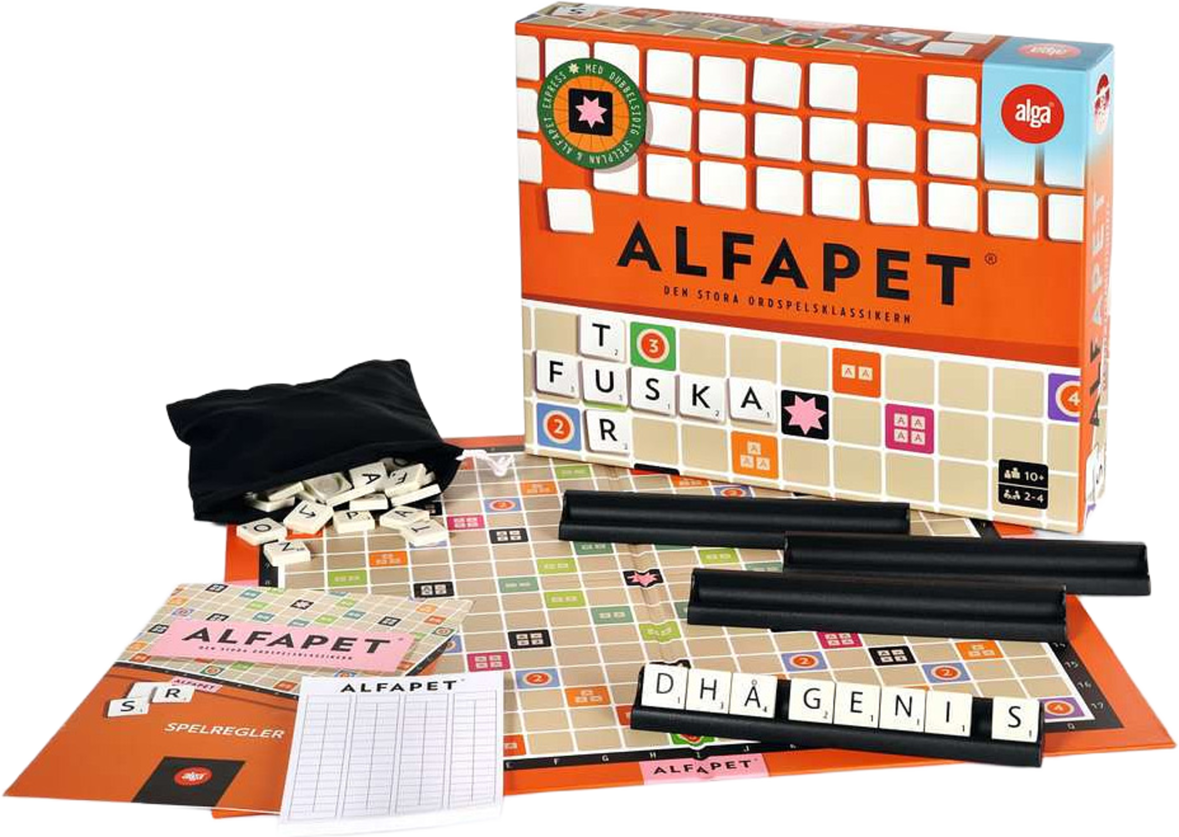 Alfapet, från ALGA. Klicka för att öppna bilden i stort format
