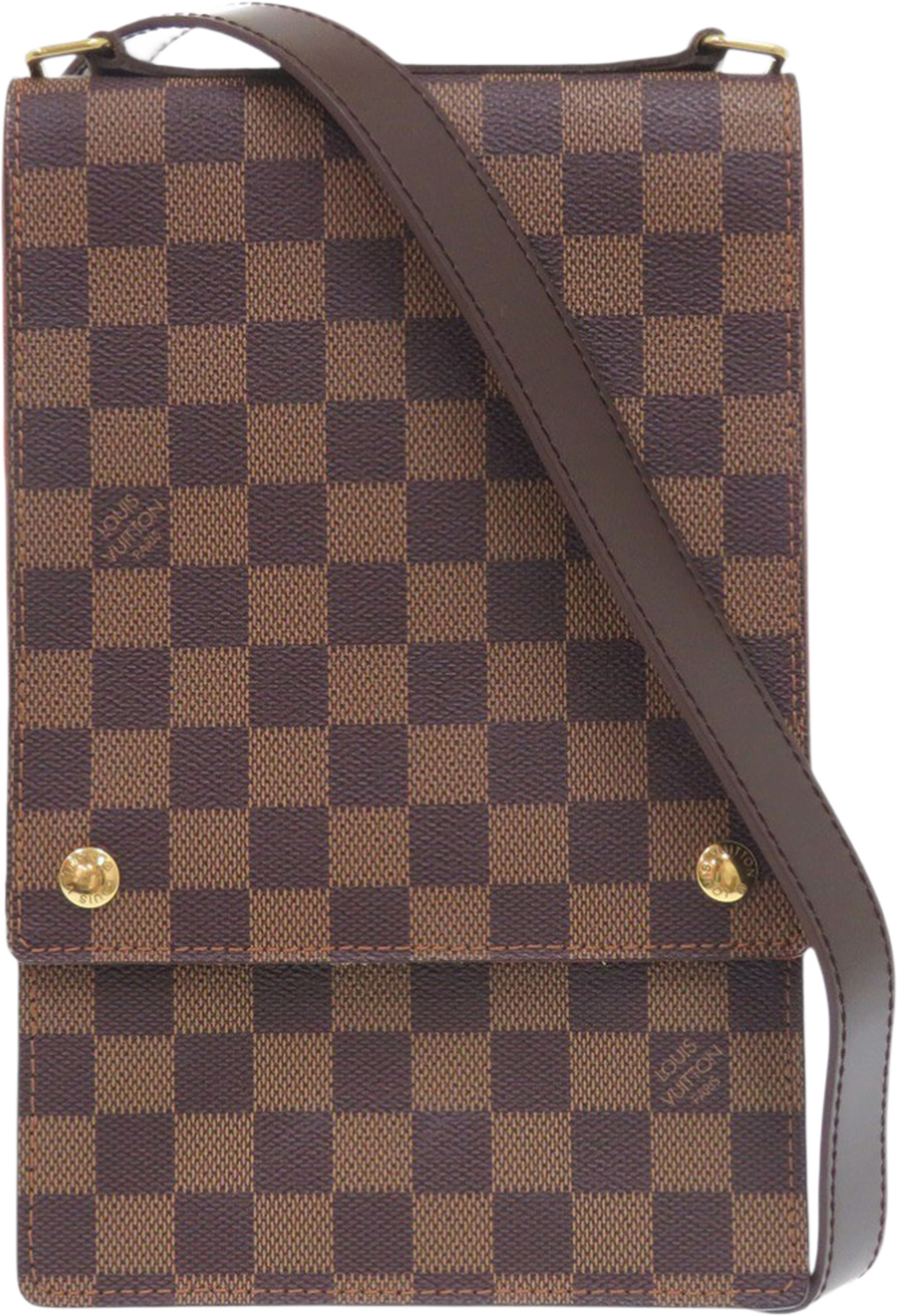 Louis Vuitton Damier Ebene Portobello, från Luxclusif, i färgen brun. Klicka för att öppna bilden i stort format